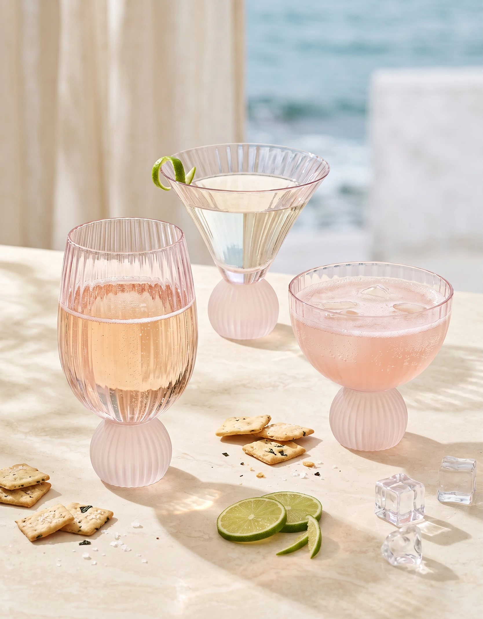 Ribbed Drinkware Set