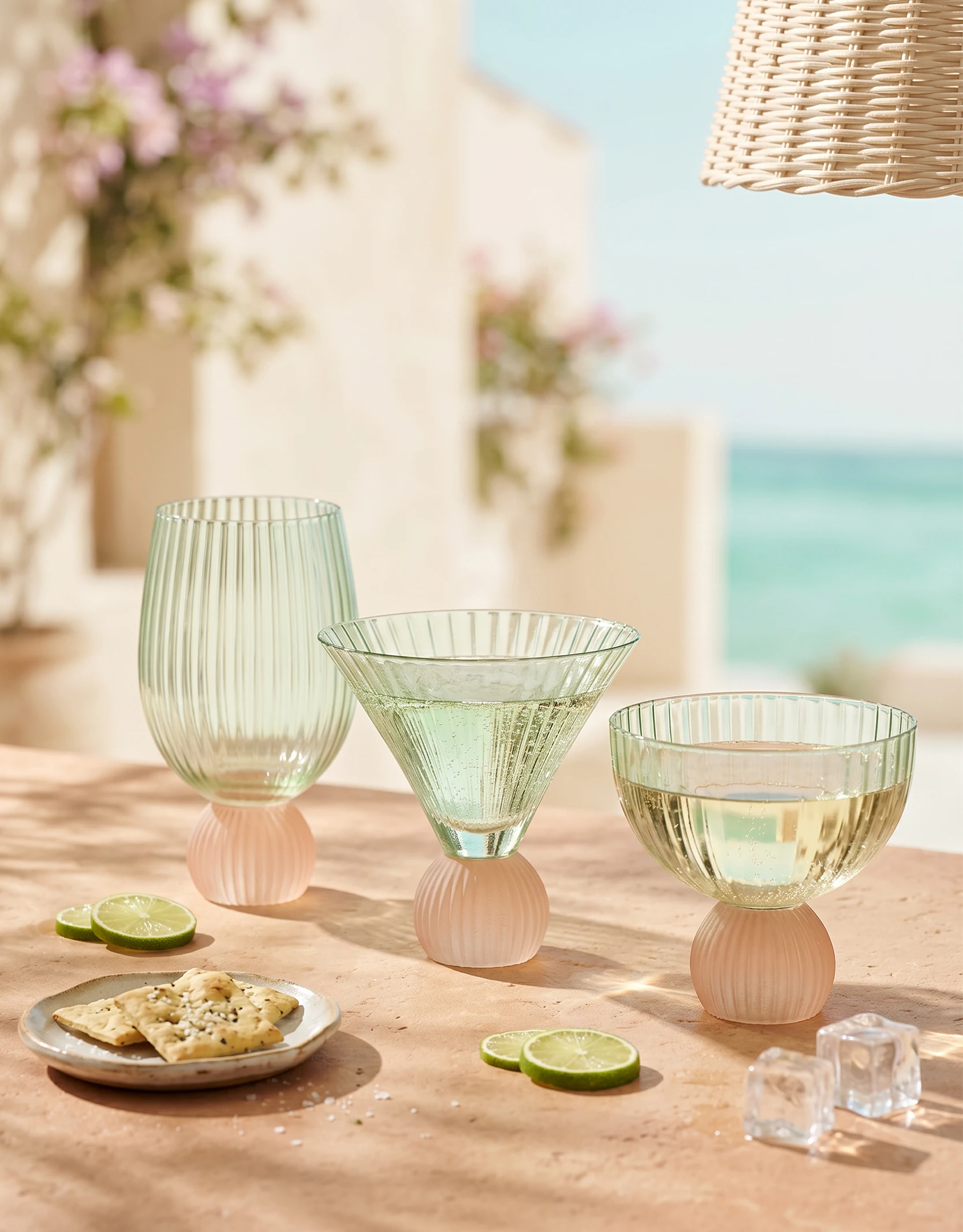 Ribbed Drinkware Set