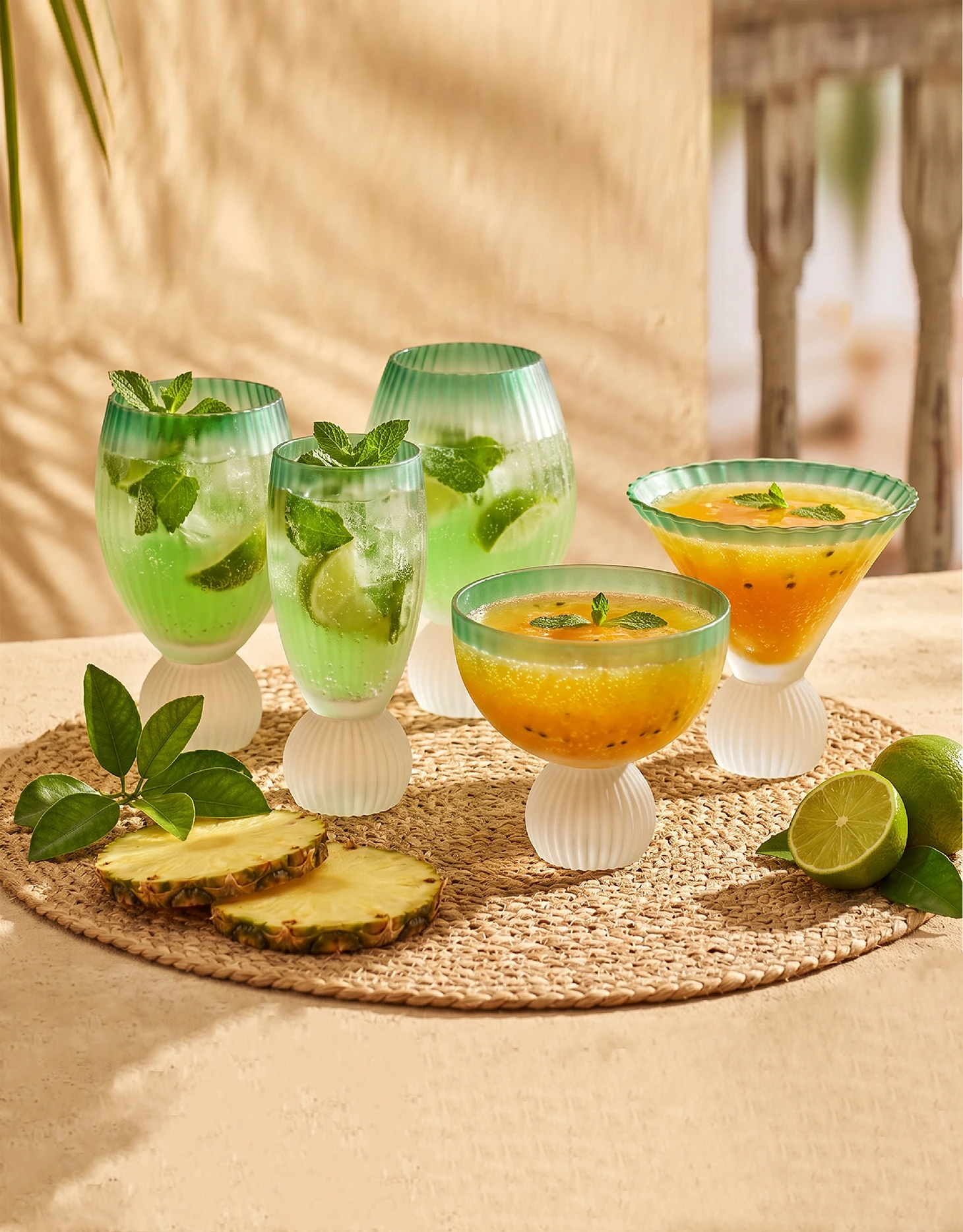 Ribbed Drinkware Set