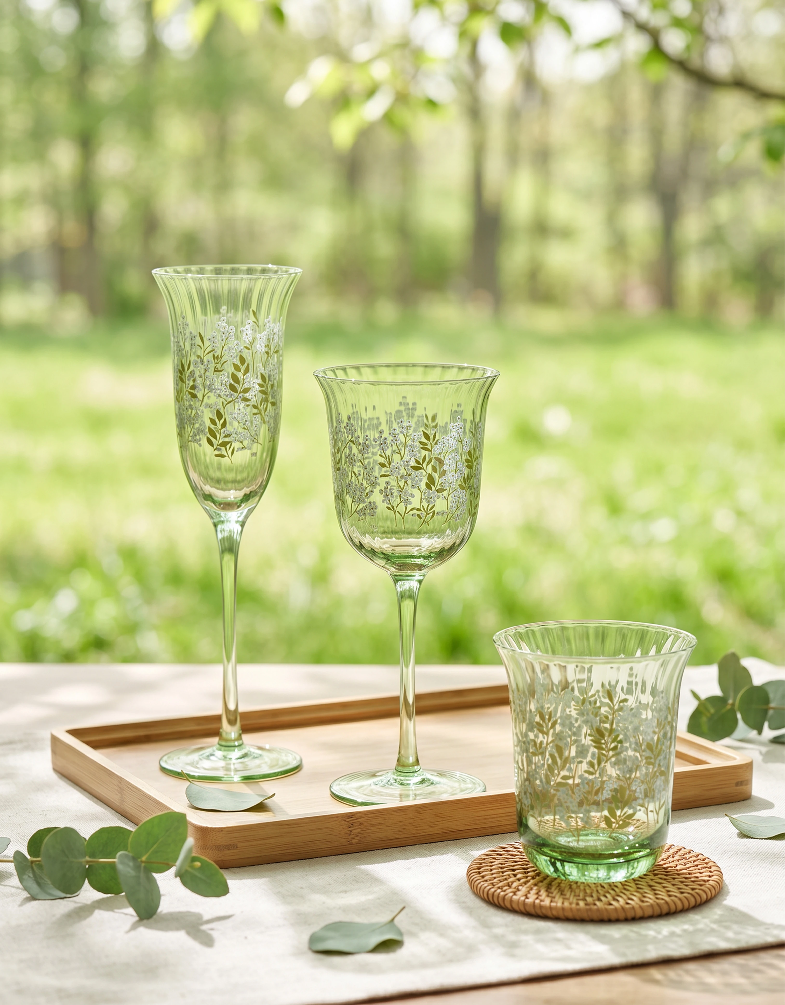 Glass Drinkware Set