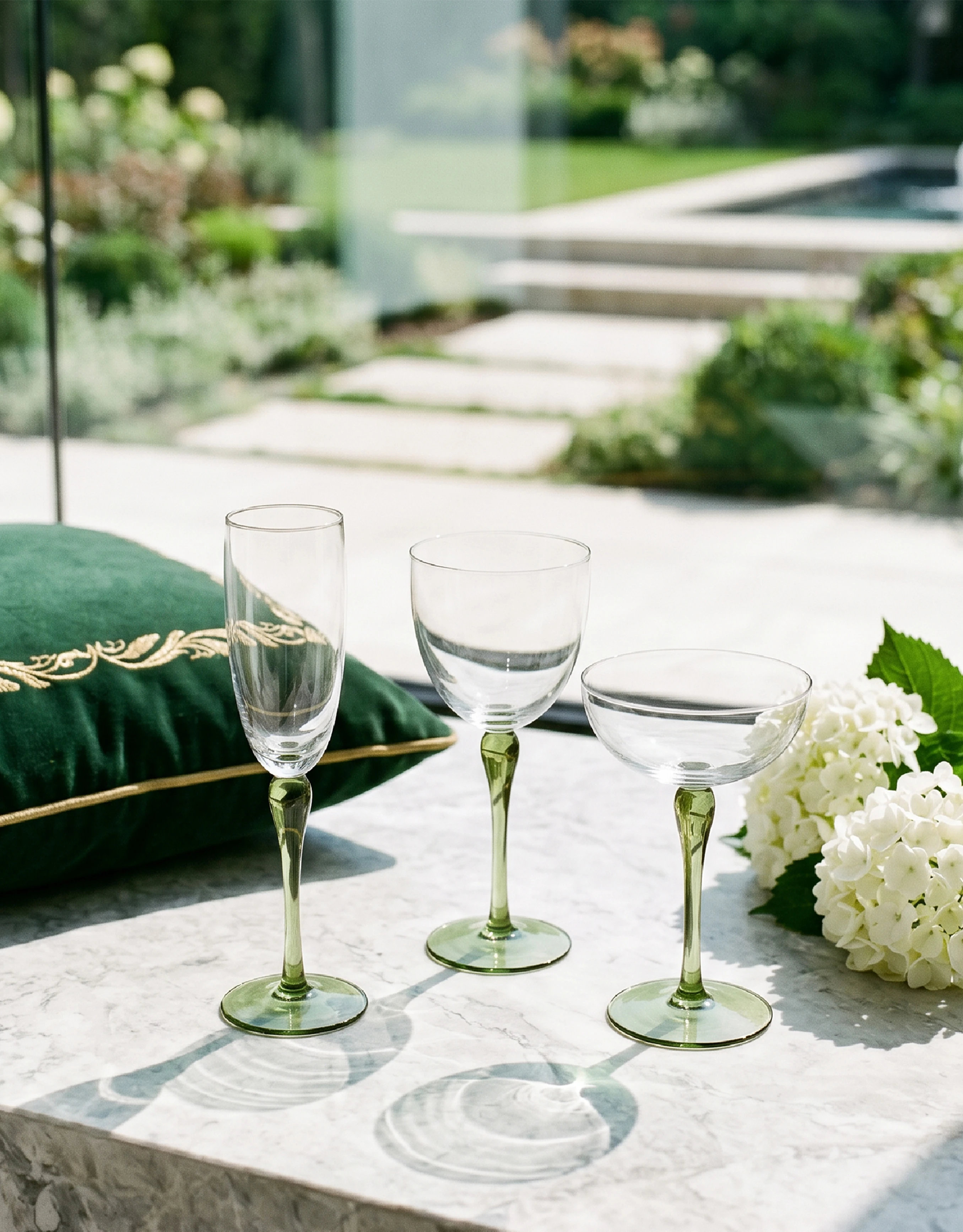 Glass Drinkware Set