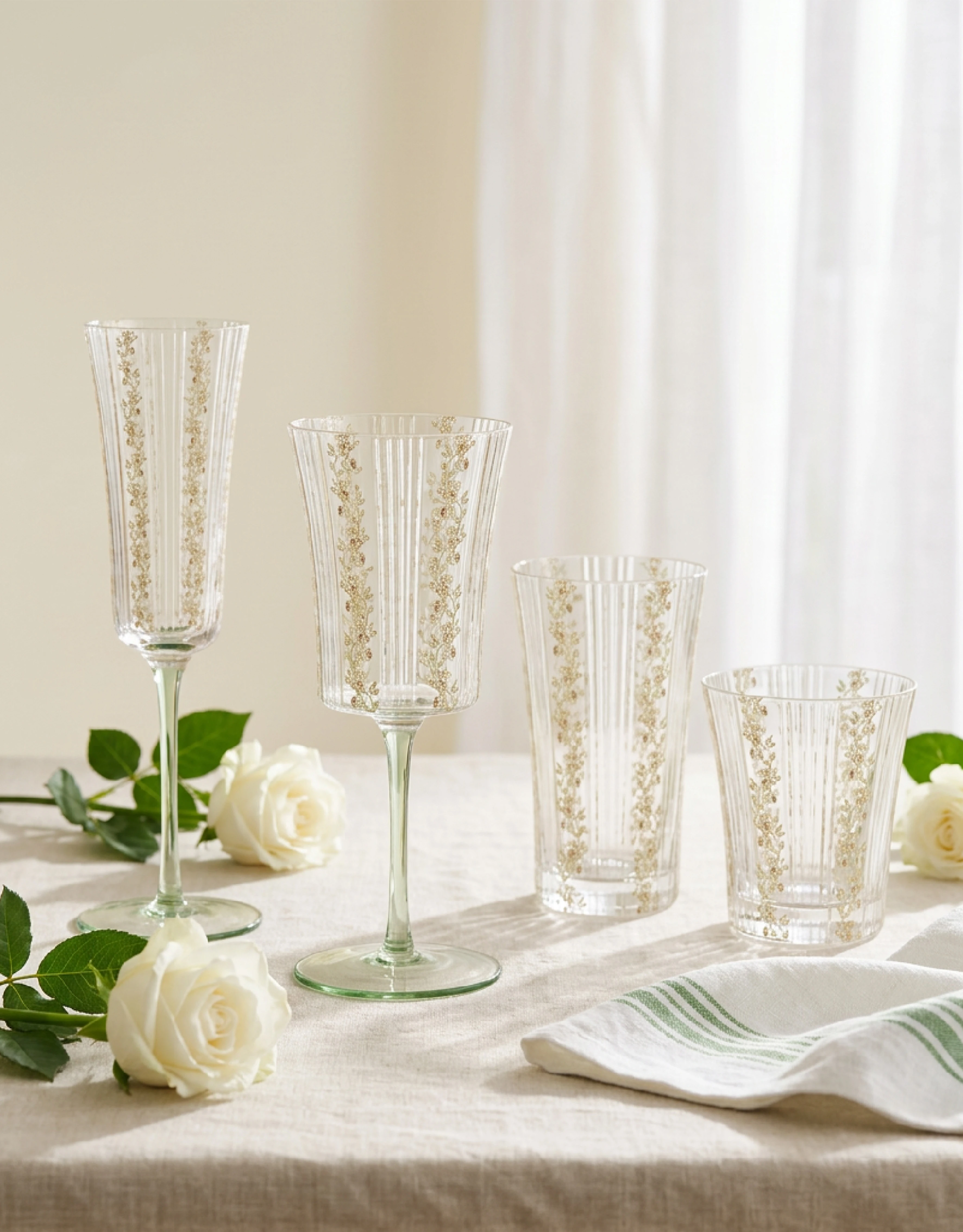 Glass Drinkware Set