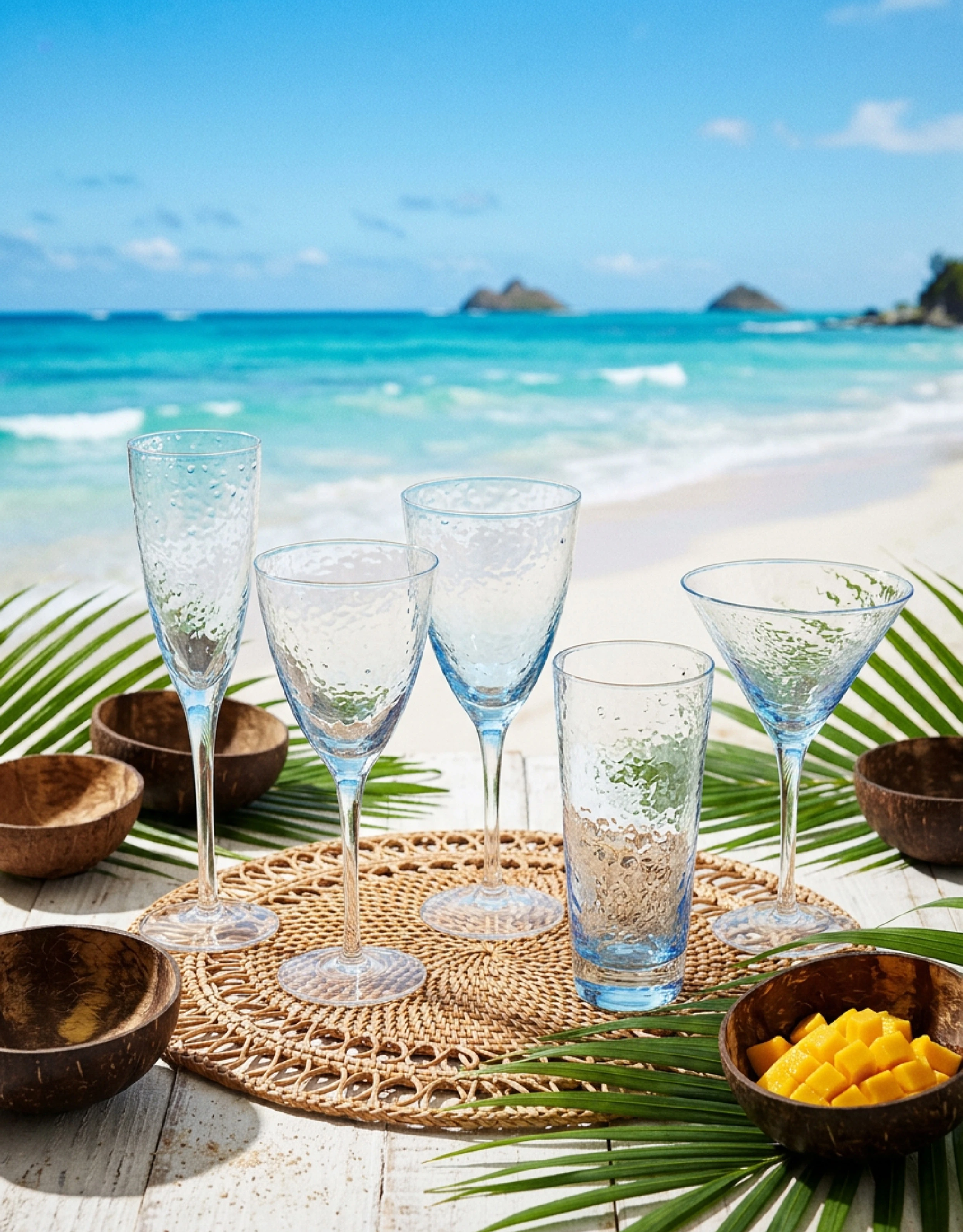 Glass Drinkware Set