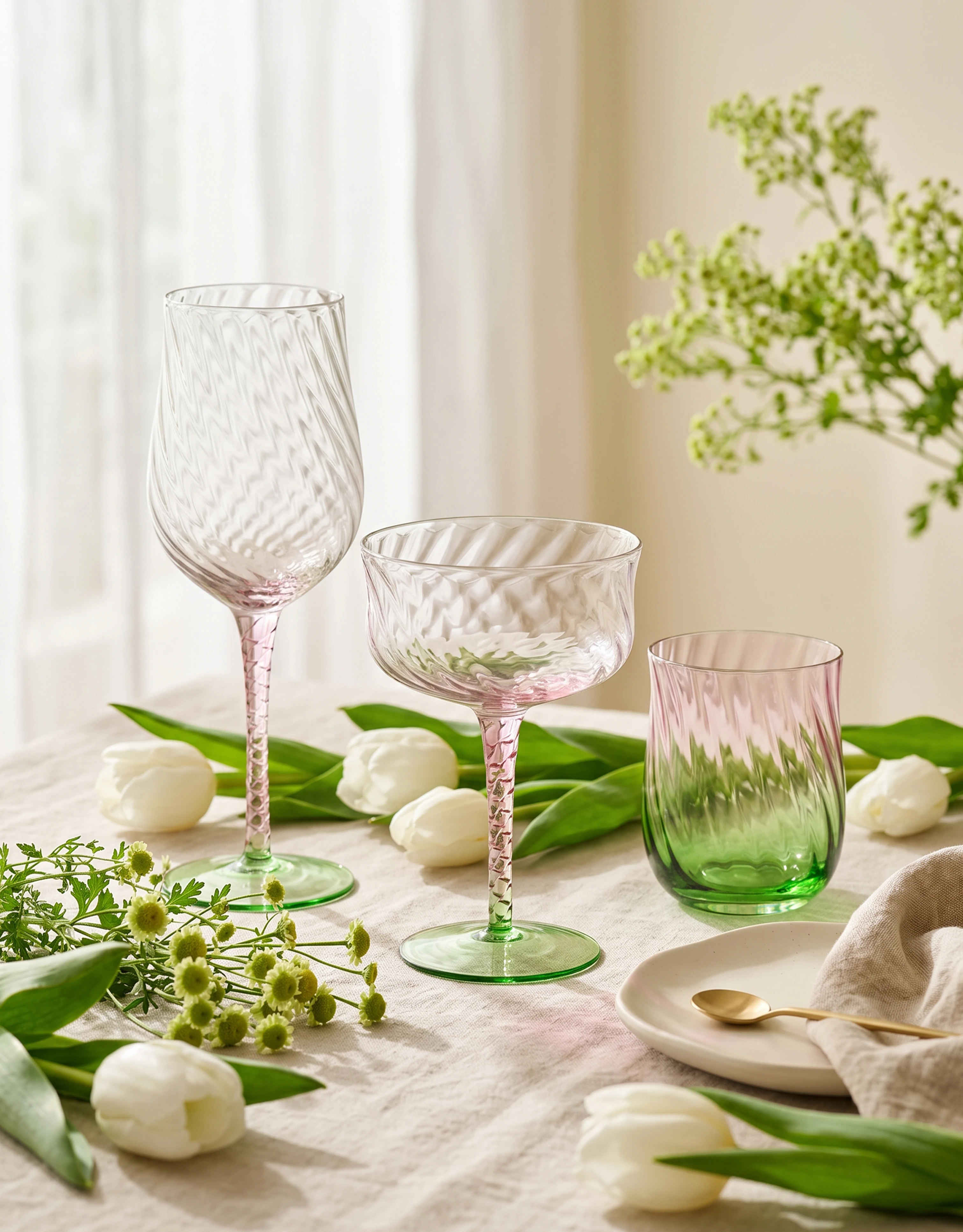 Glass Drinkware Set