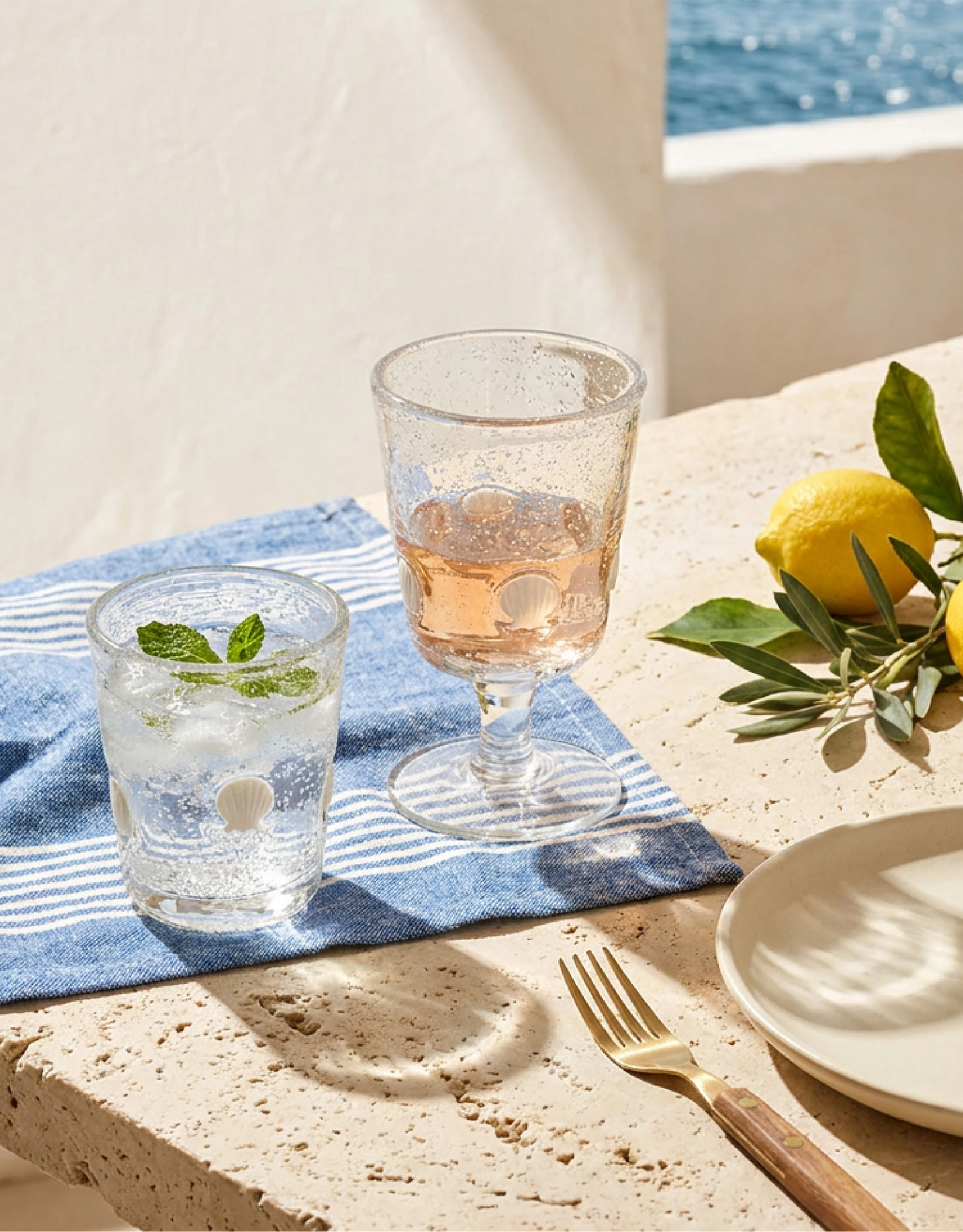 Glass Drinkware Set