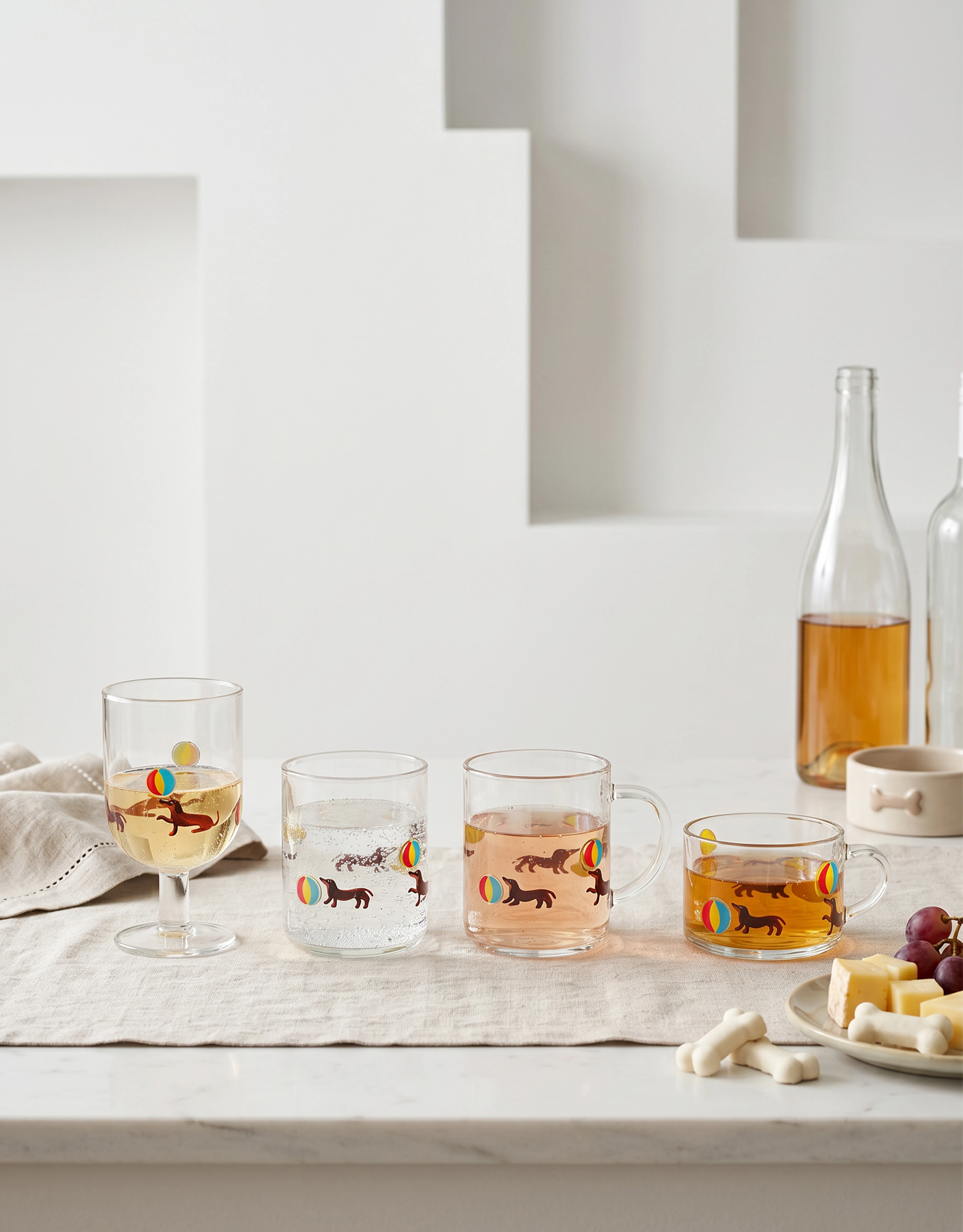 Glass Drinkware Set