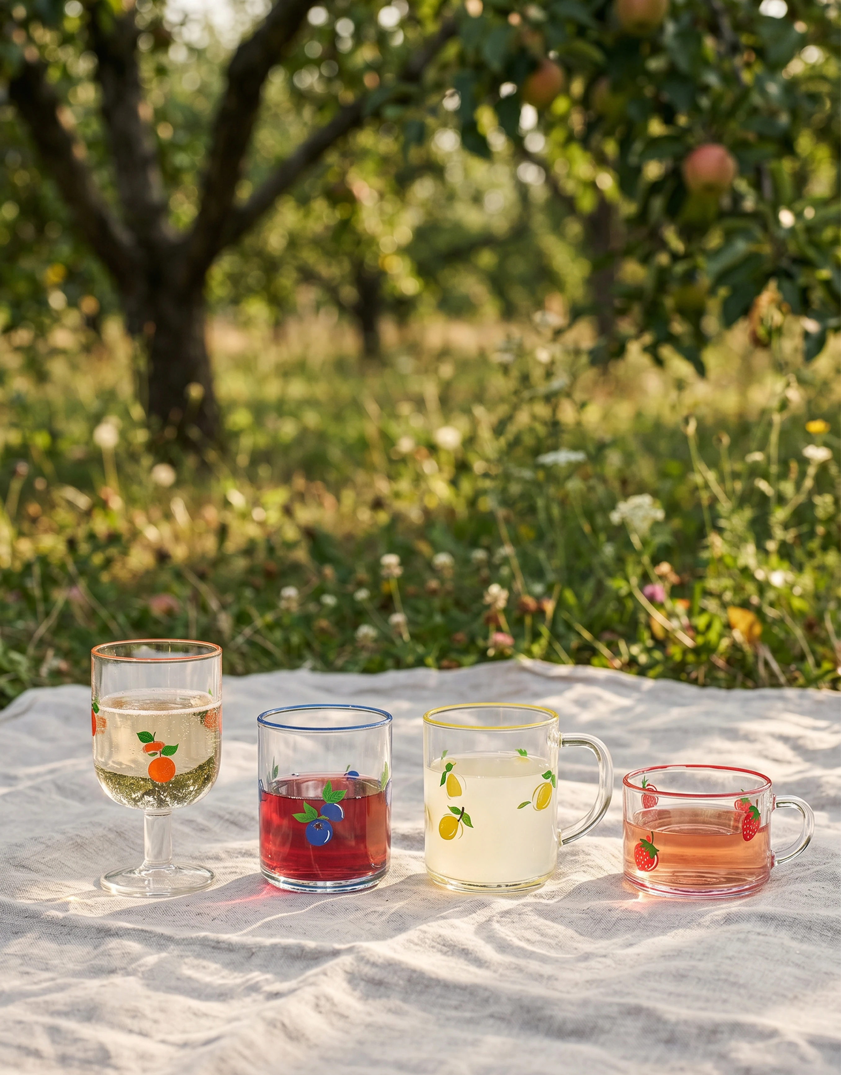 Glass Drinkware Set