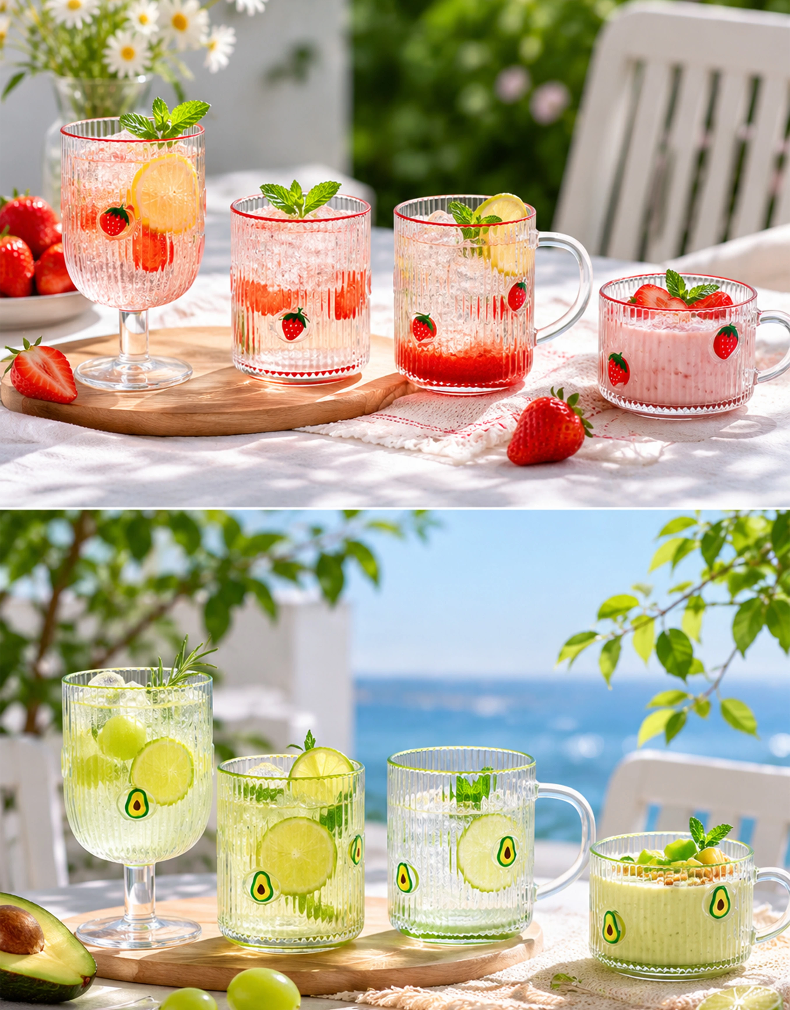 Glass Drinkware Set