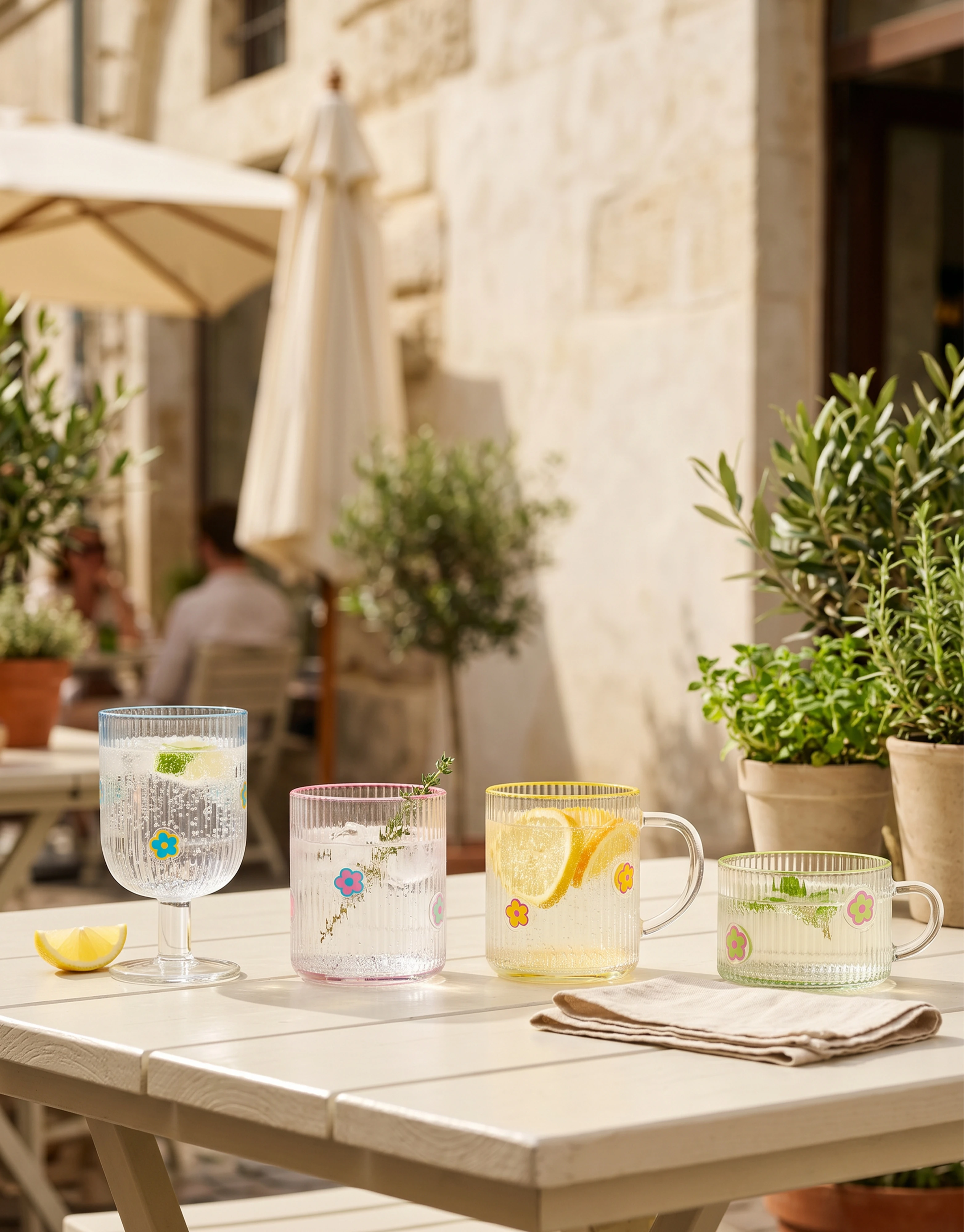 Glass Drinkware Set