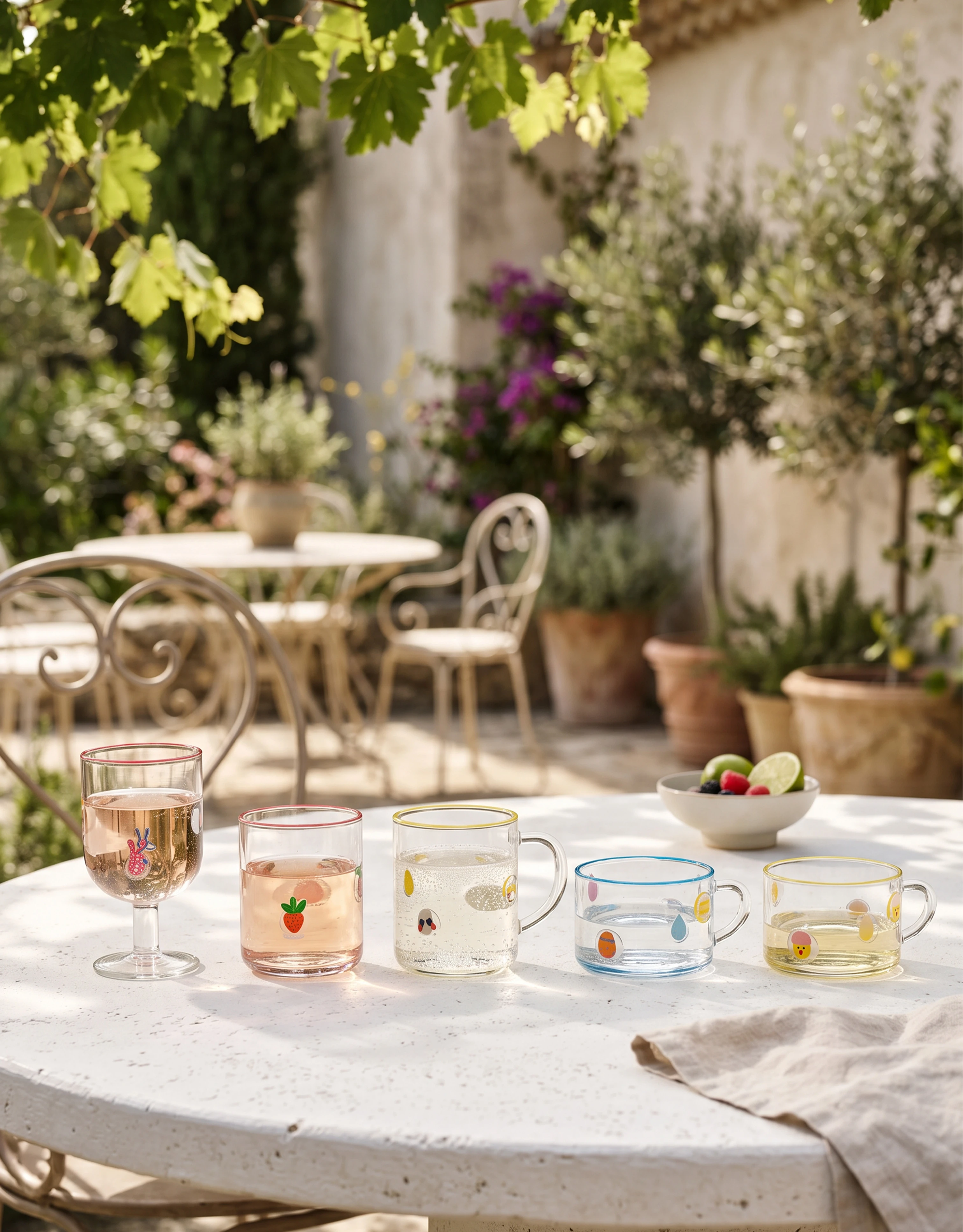 Glass Drinkware Set