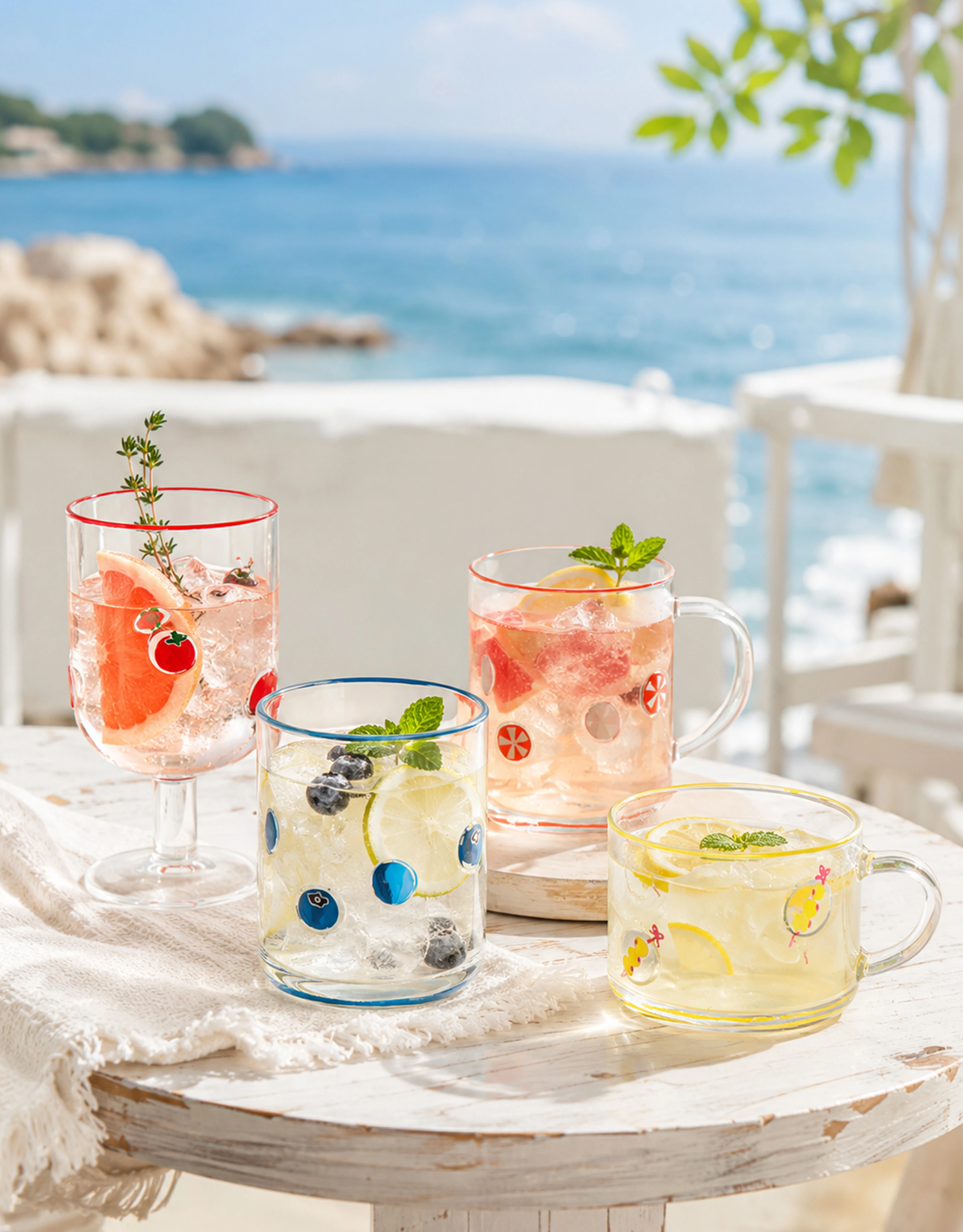 Glass Drinkware Set