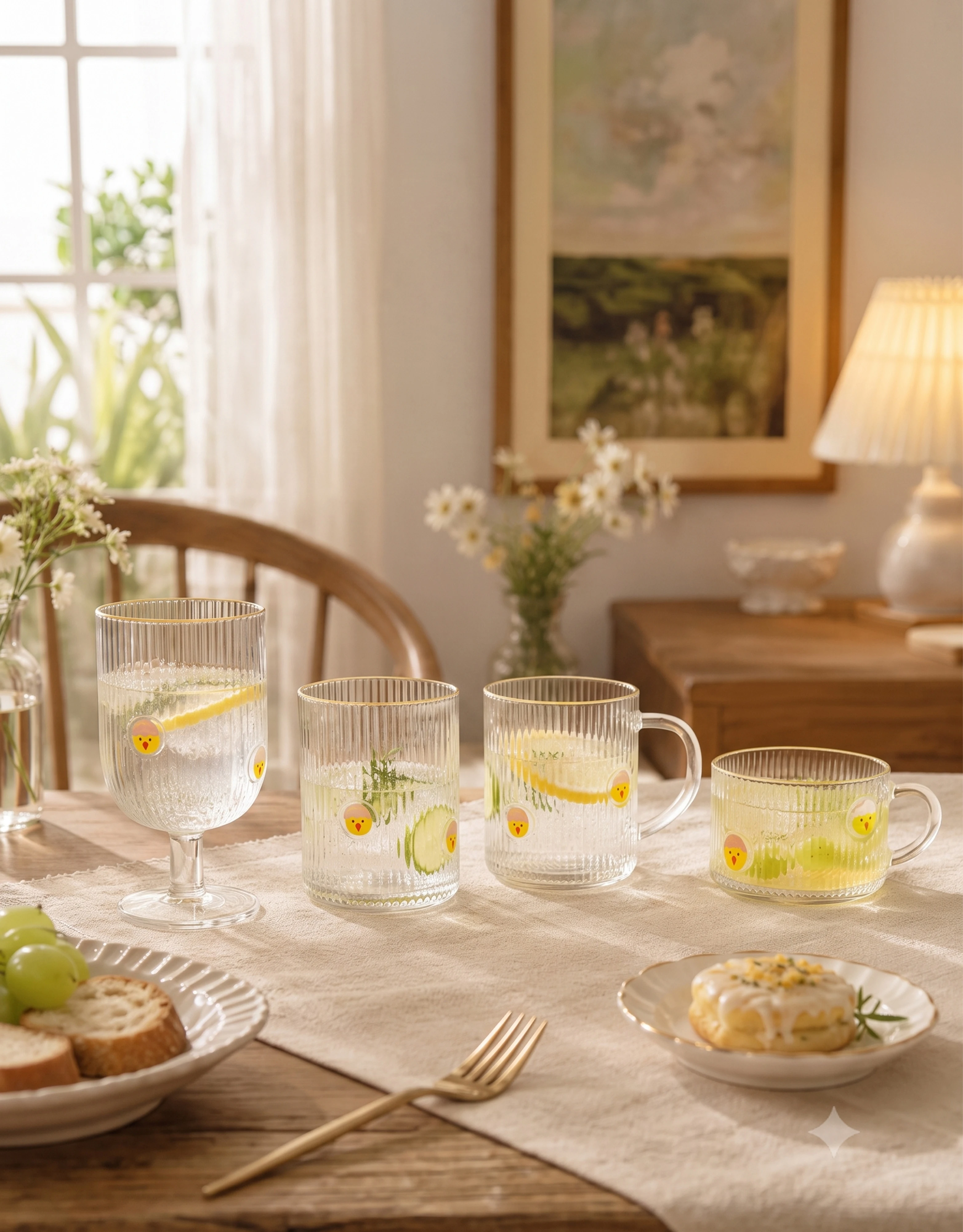 Glass Drinkware Set