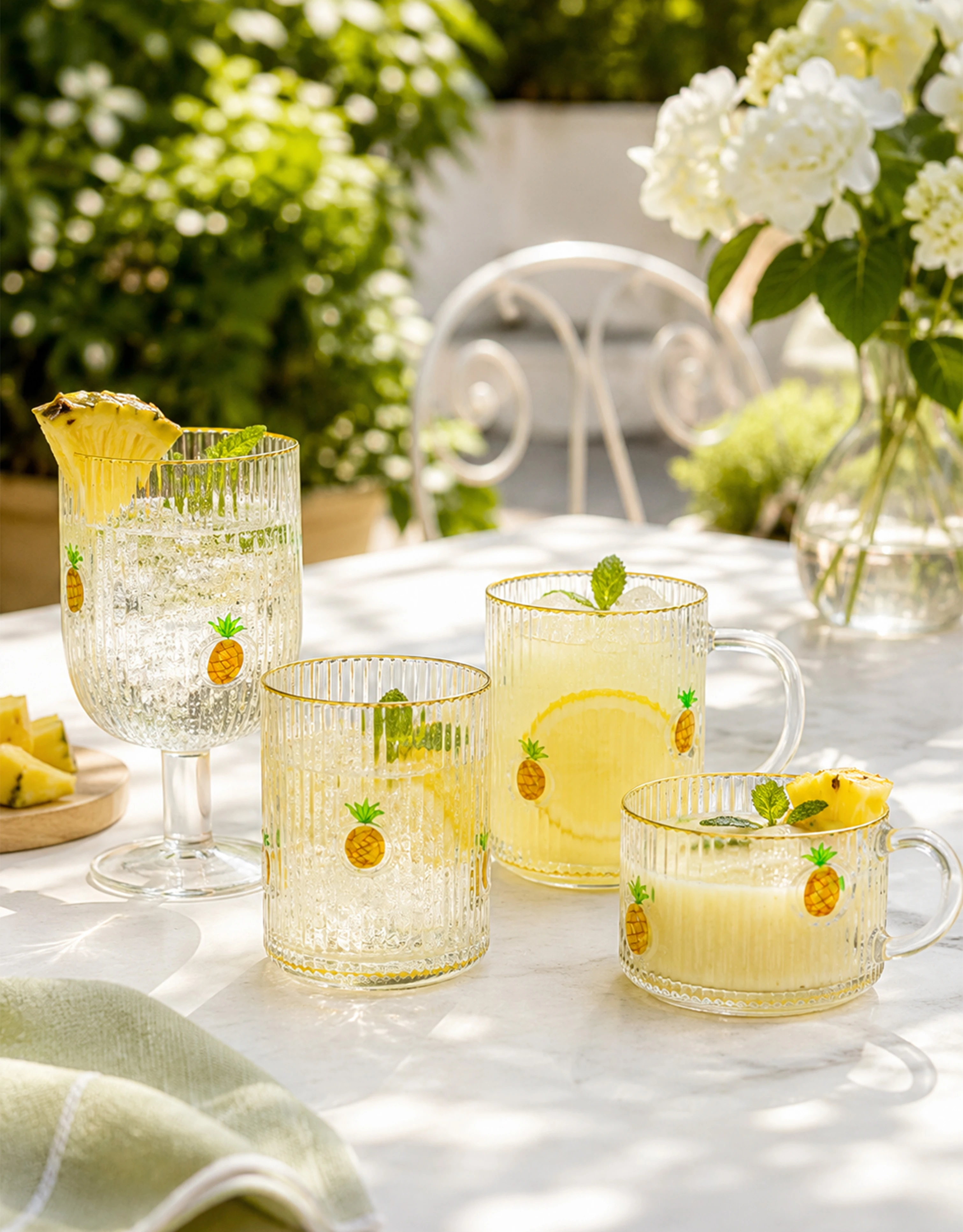 Glass Drinkware Set