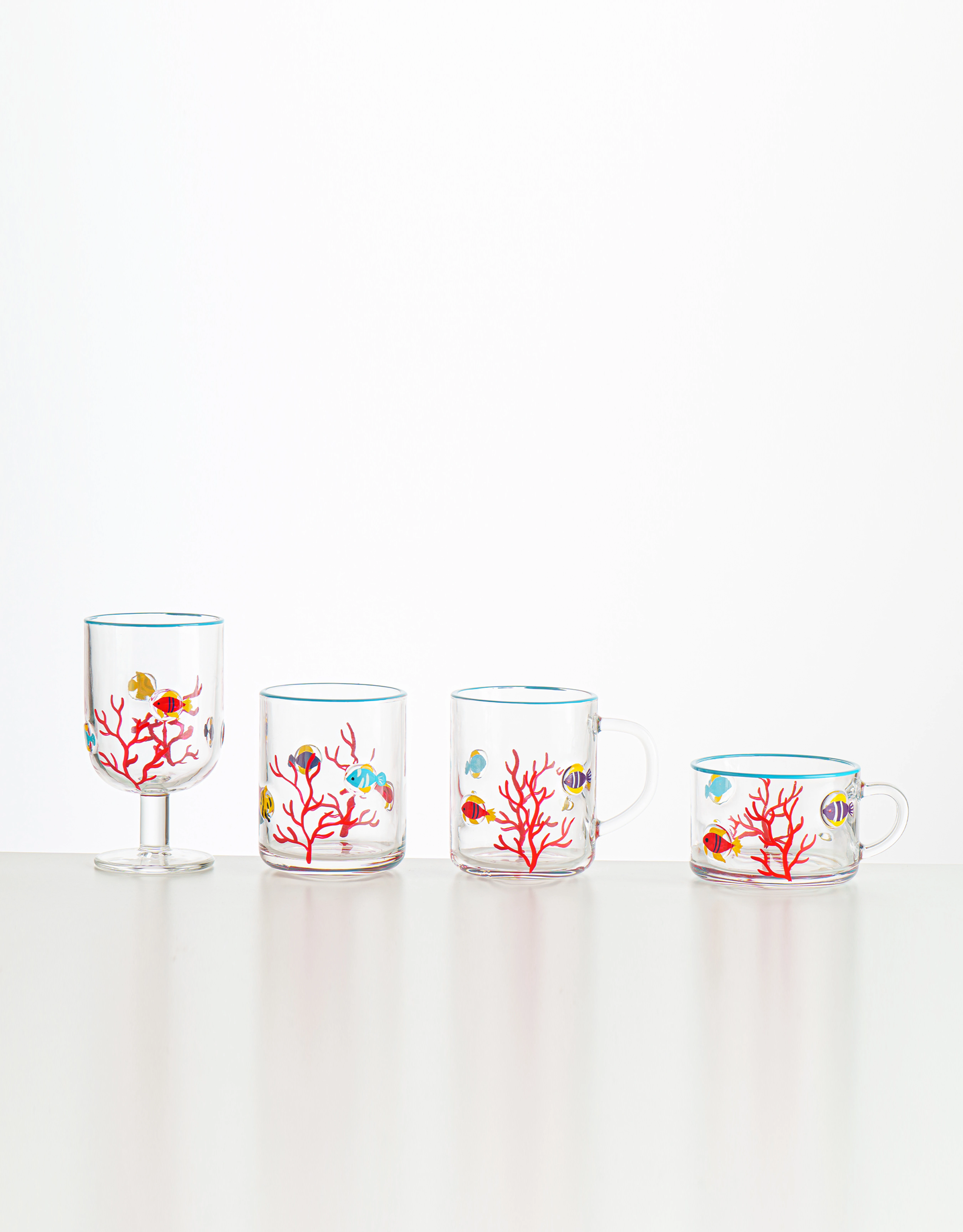 Glass Drinkware Set