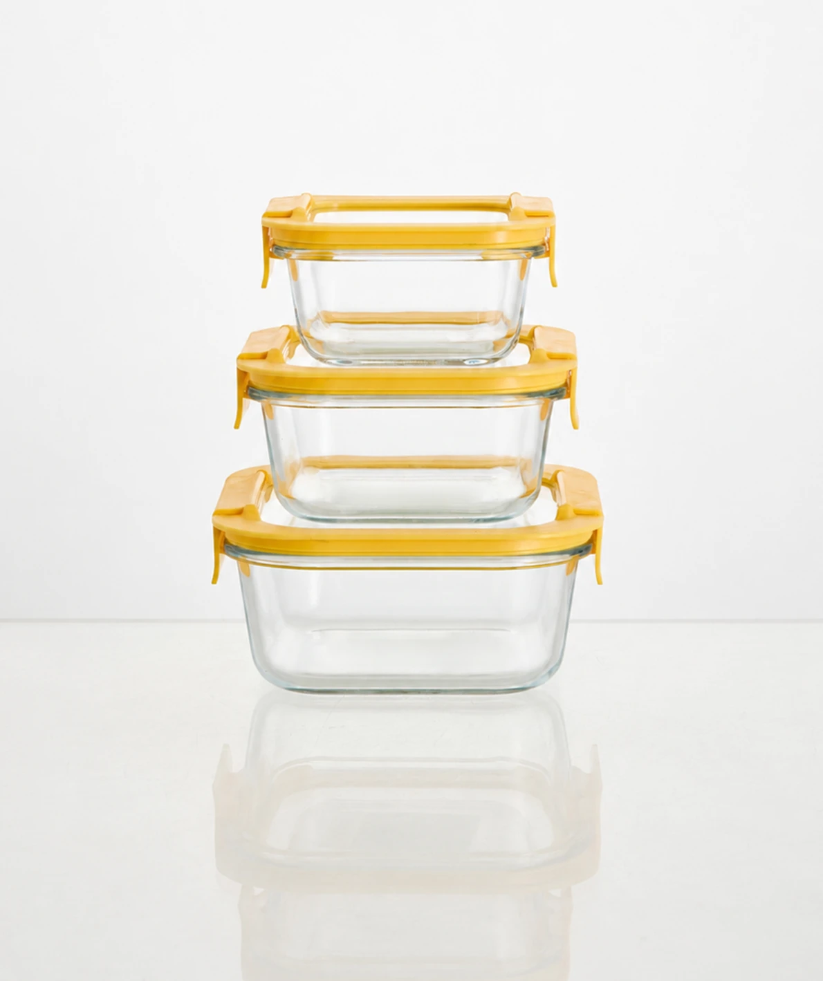 Square Glass Food Containers