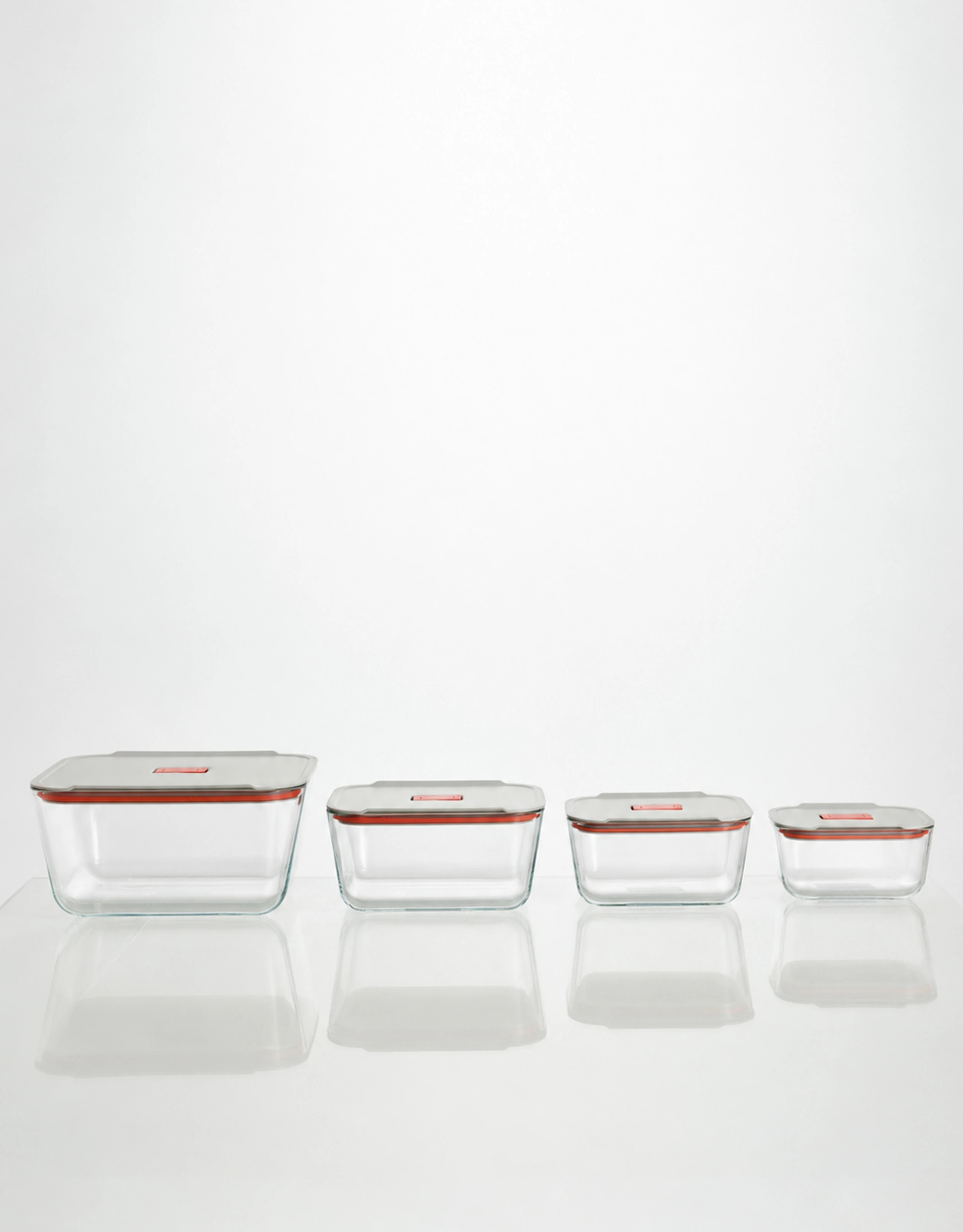 RECT. Glass Food Containers