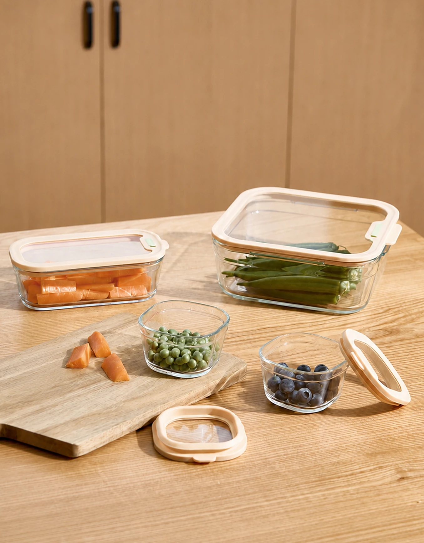 Square Glass Food Containers
