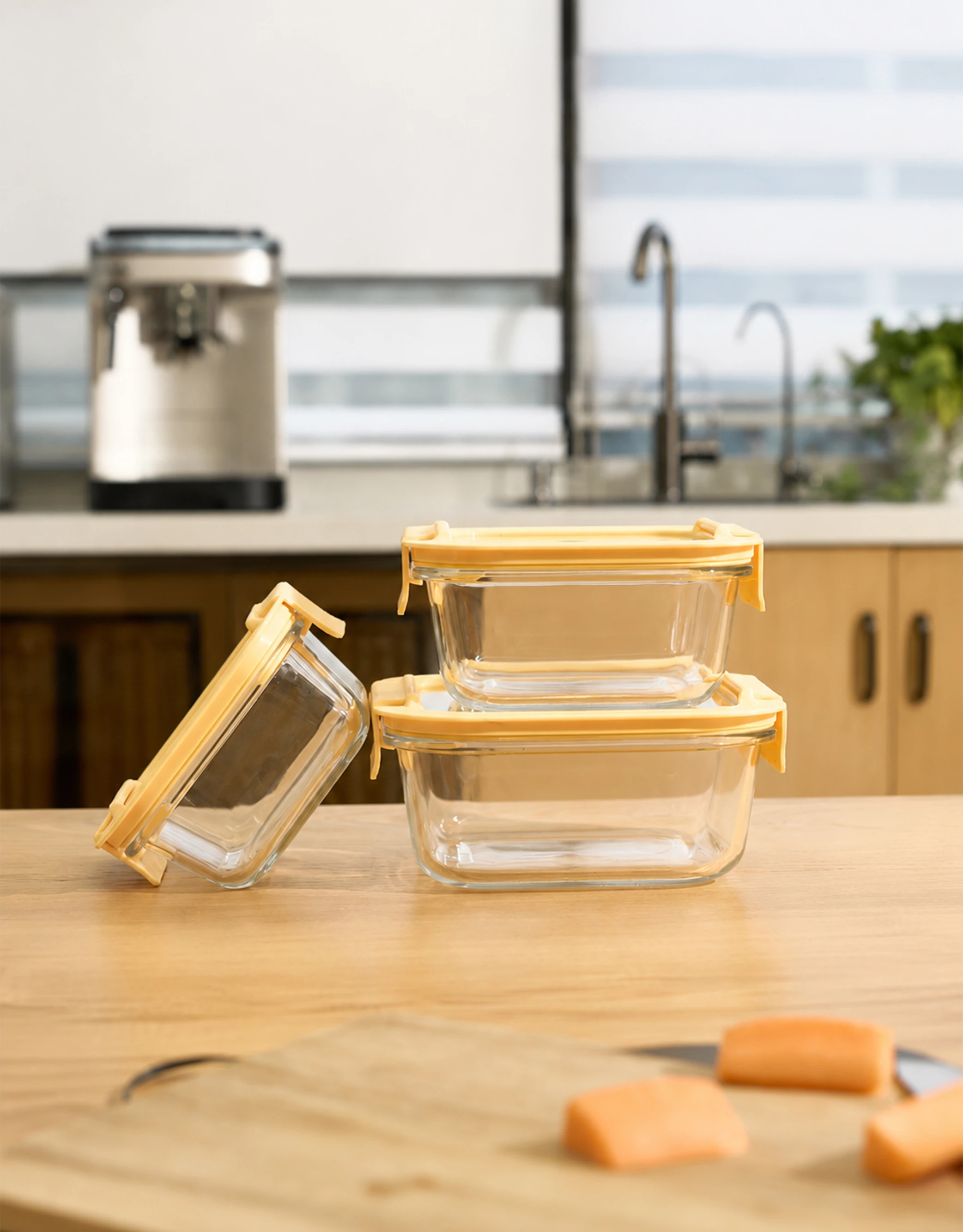 Square Glass Food Containers