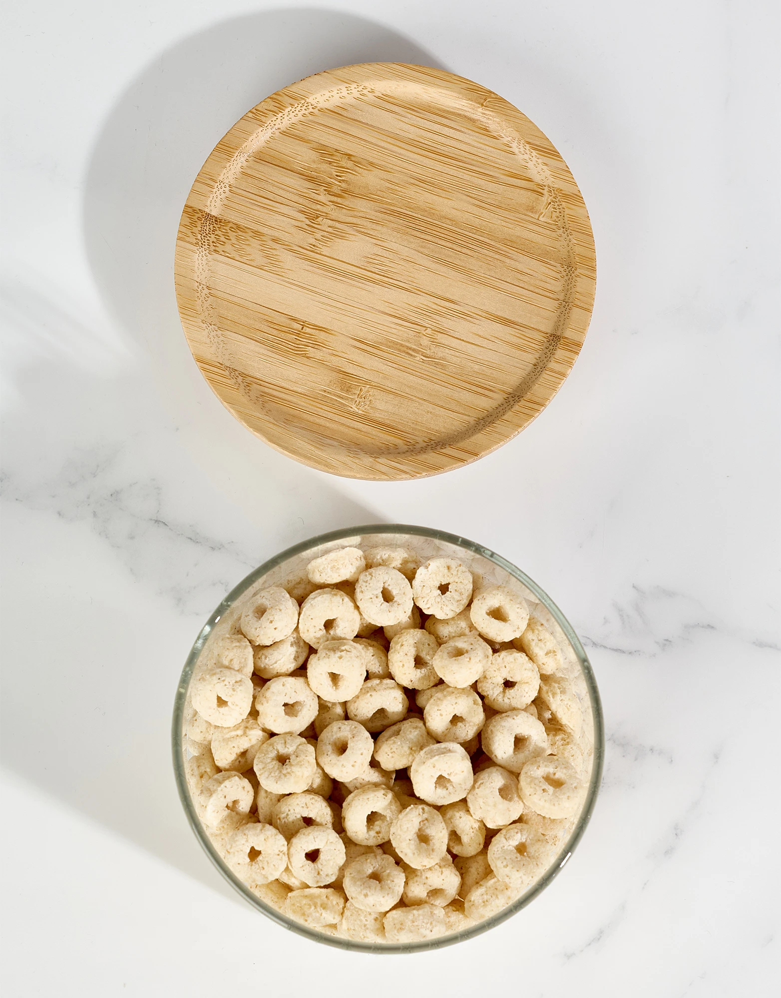 Set of 3 Ribbed Glass Storage Jars