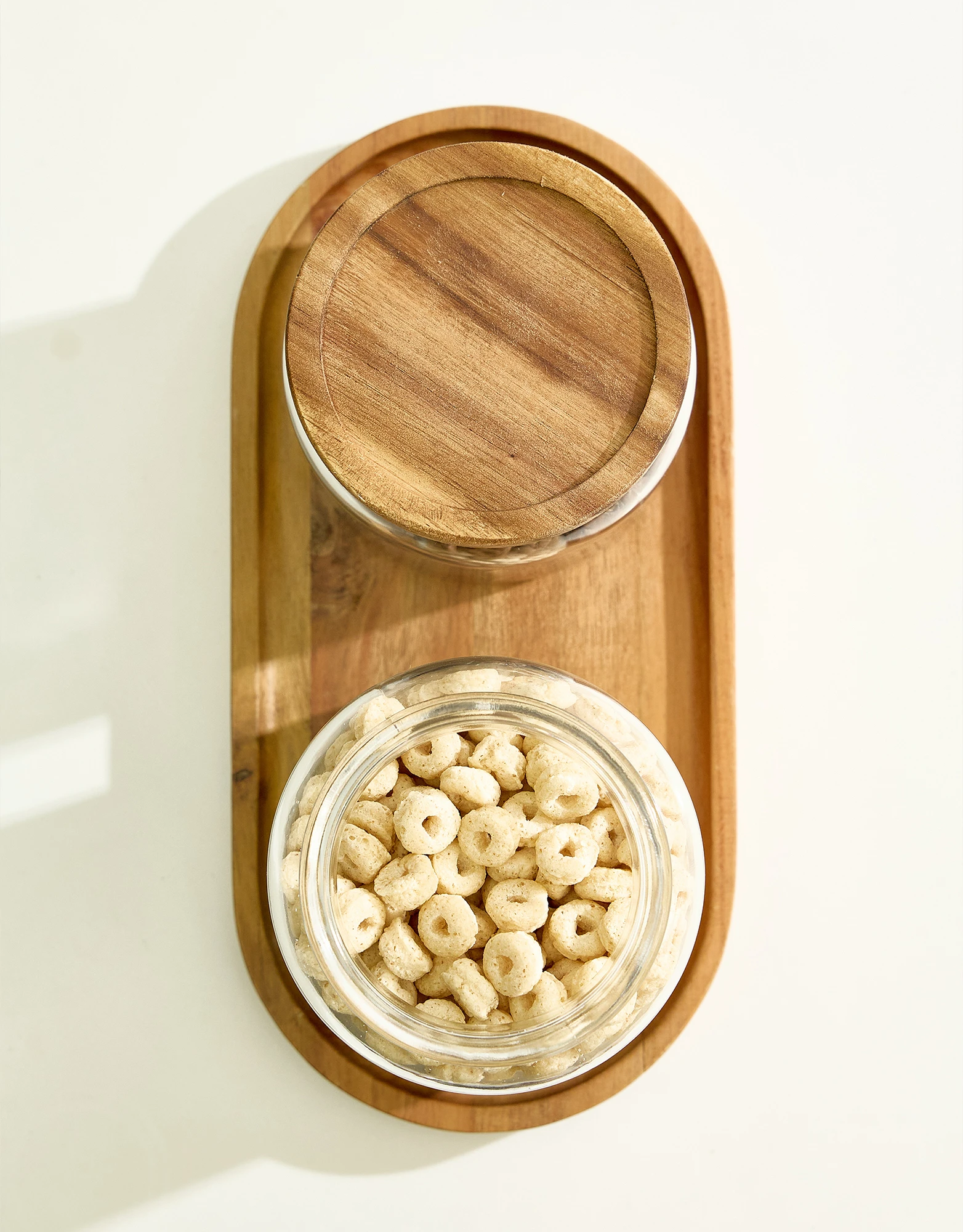 Set of 4 Round Glass Storage Jars