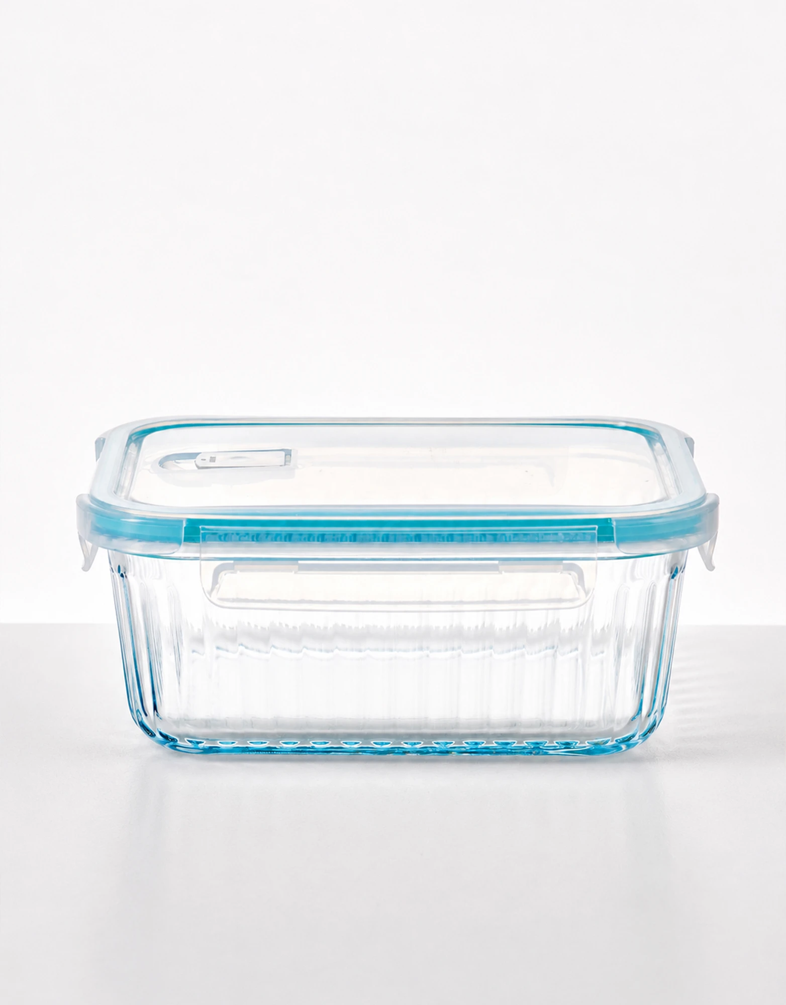 Ribbed Glass Food Containers