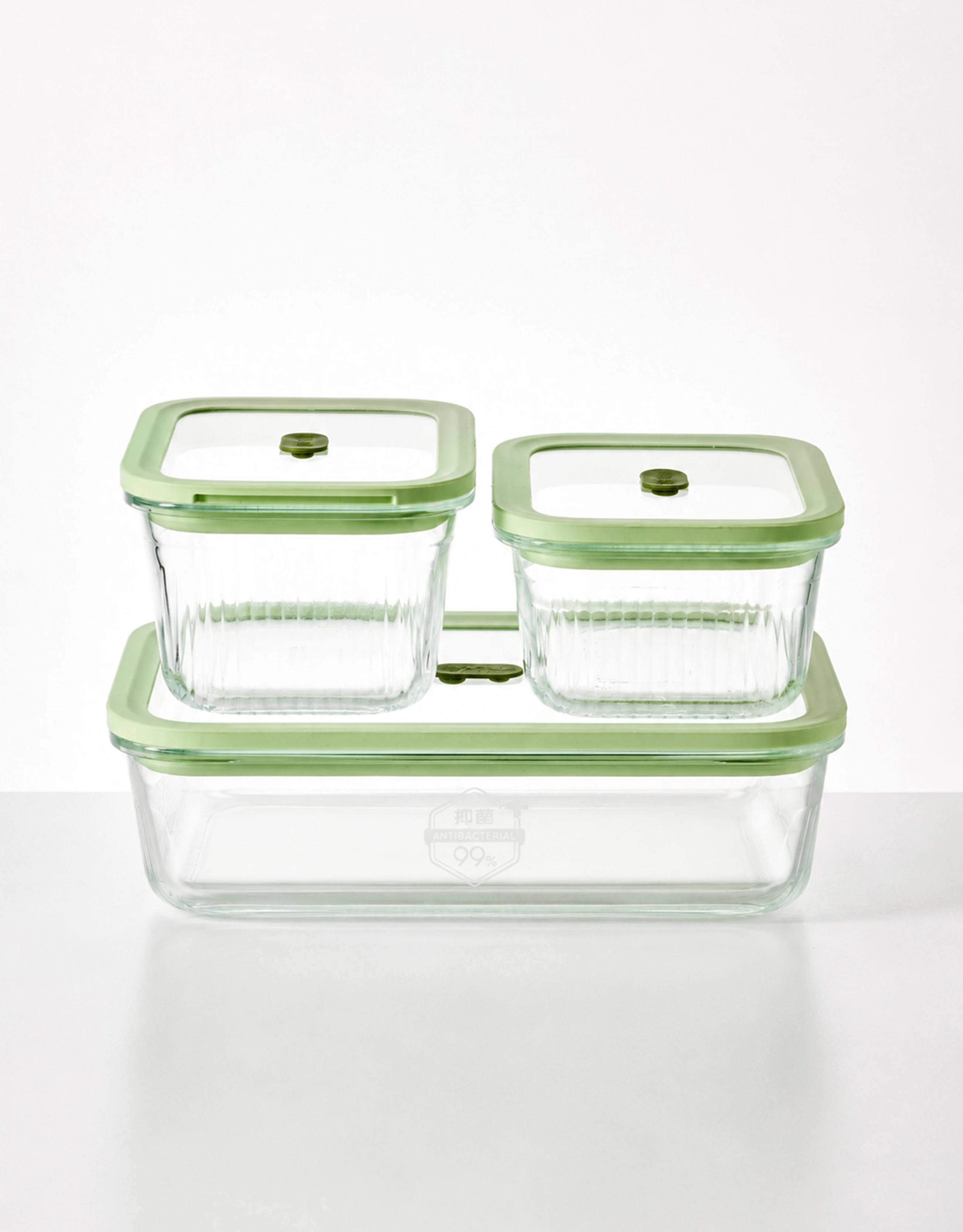 RECT. Glass Food Containers