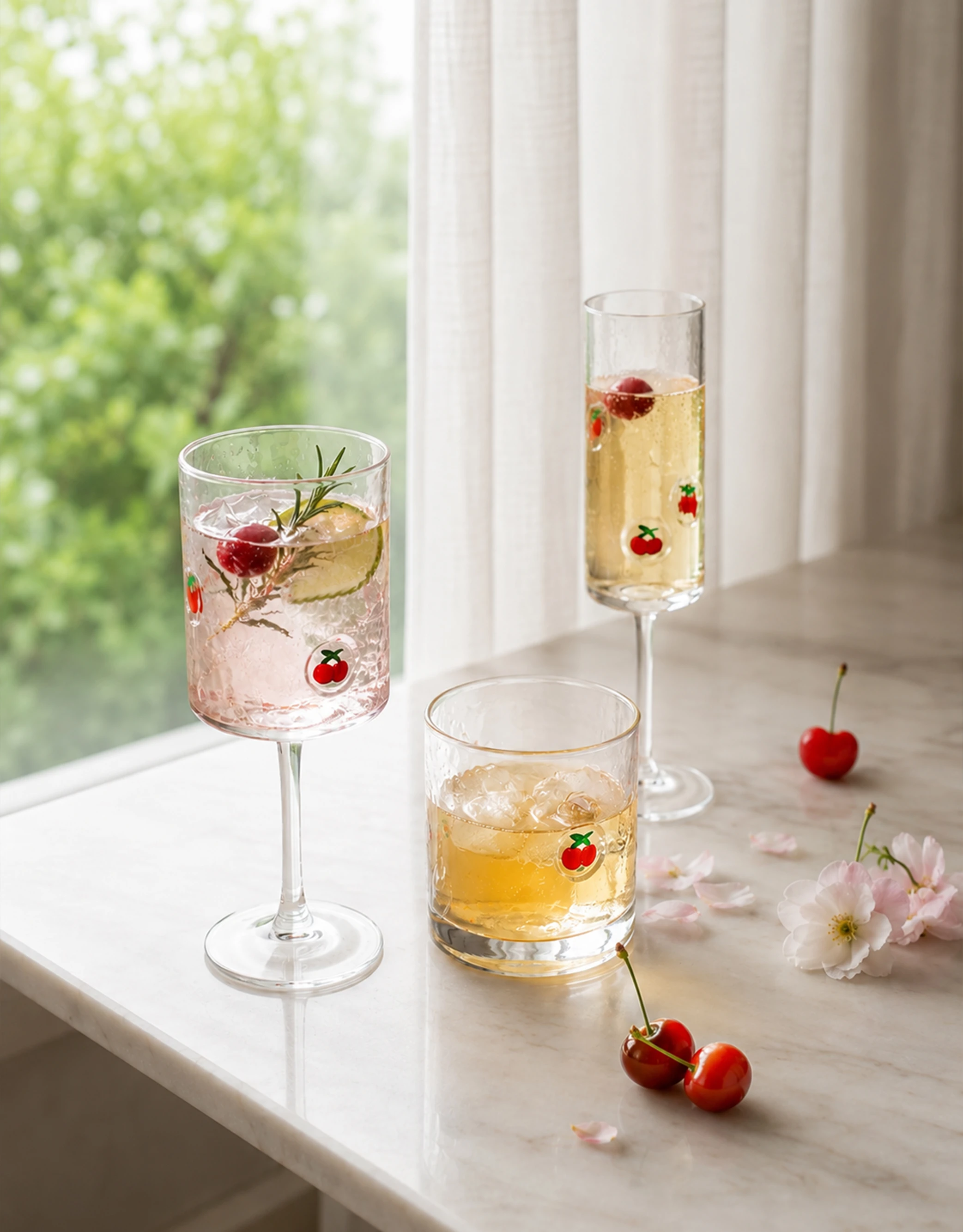 Icon Glass Drinkware Set