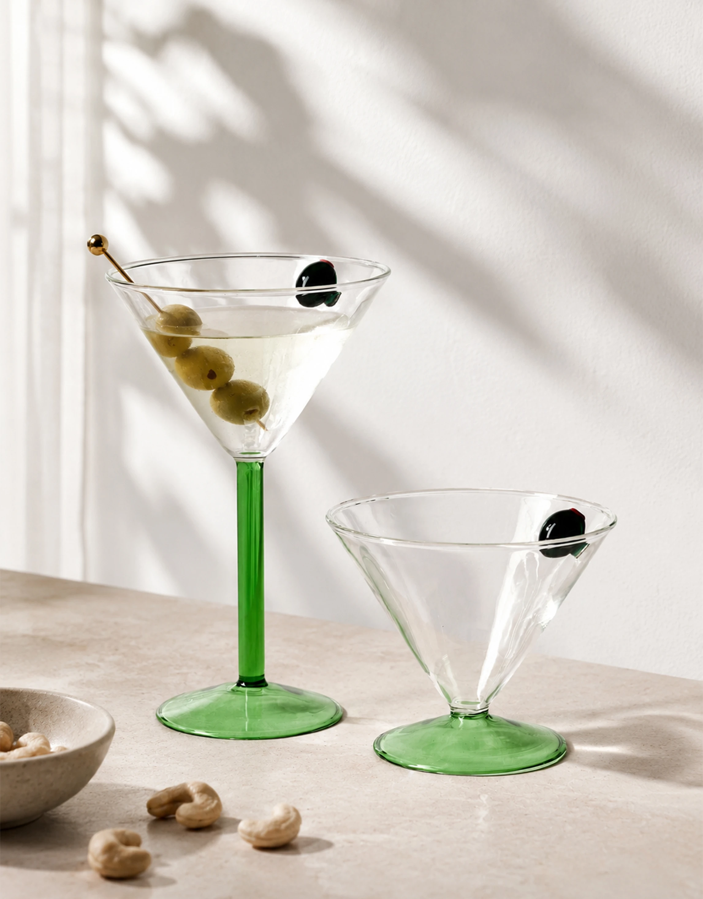 Fruit Accent Martini Glass Set