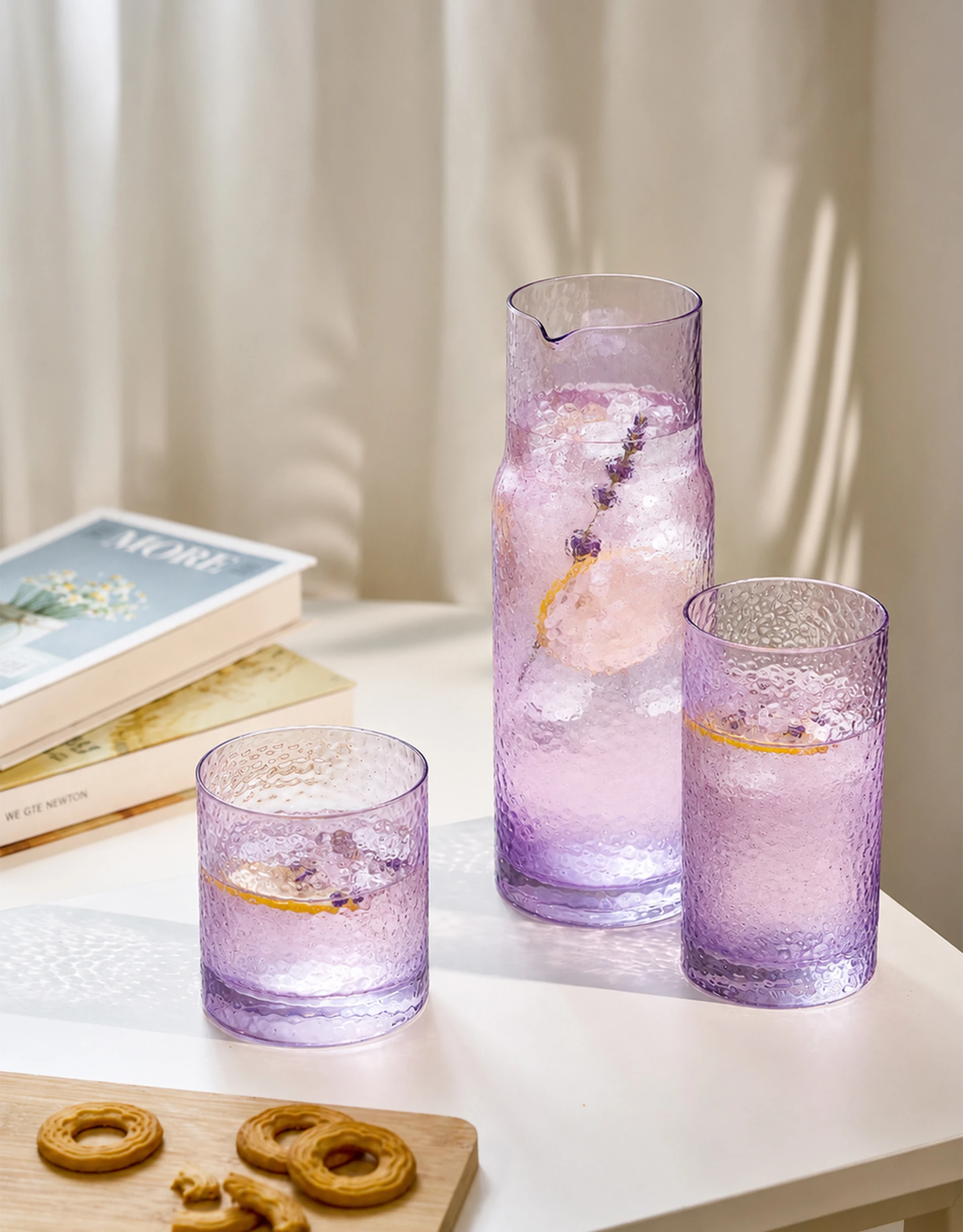 Hammered Glassware Set