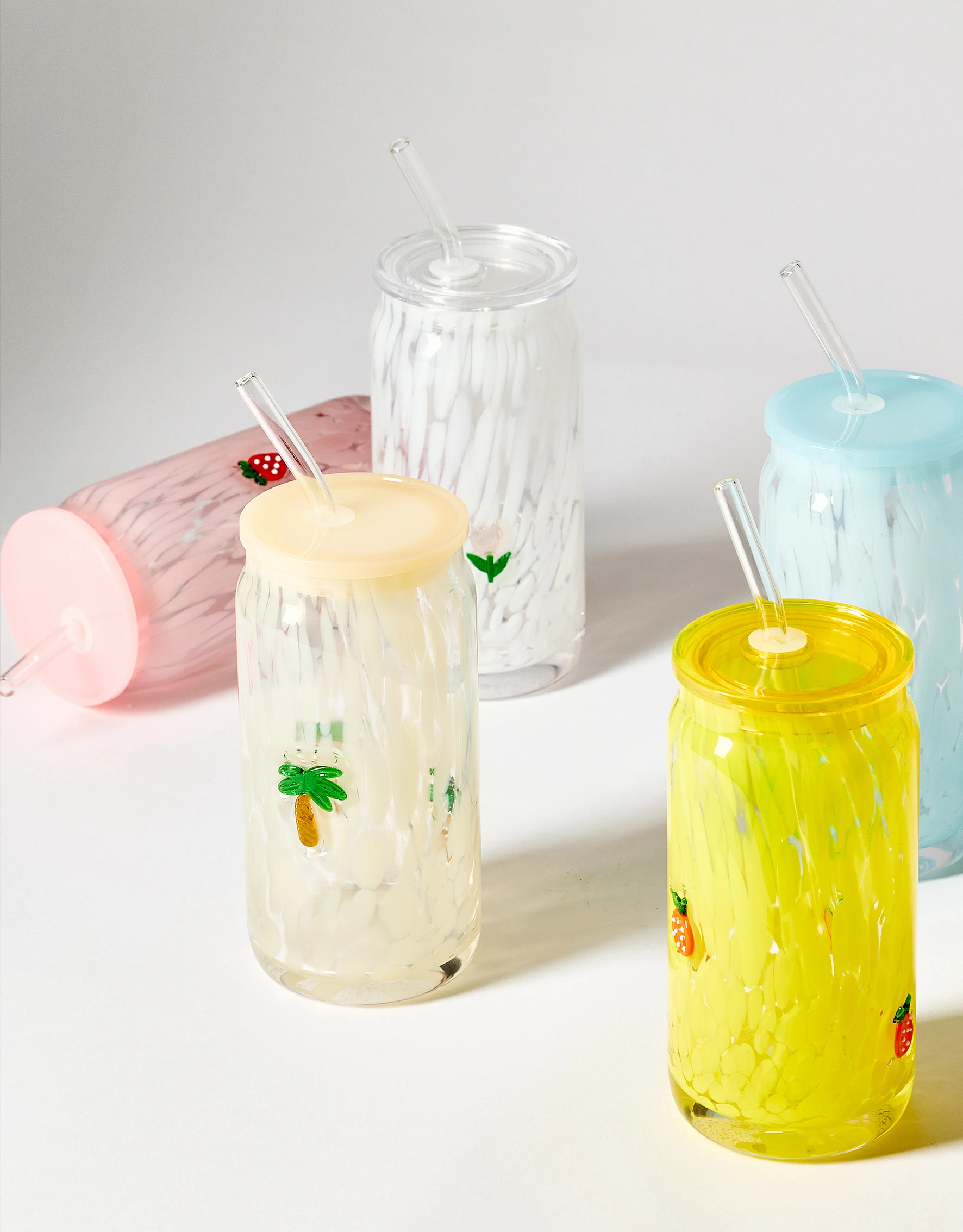Icon Juice Confetti Can-Style Glass