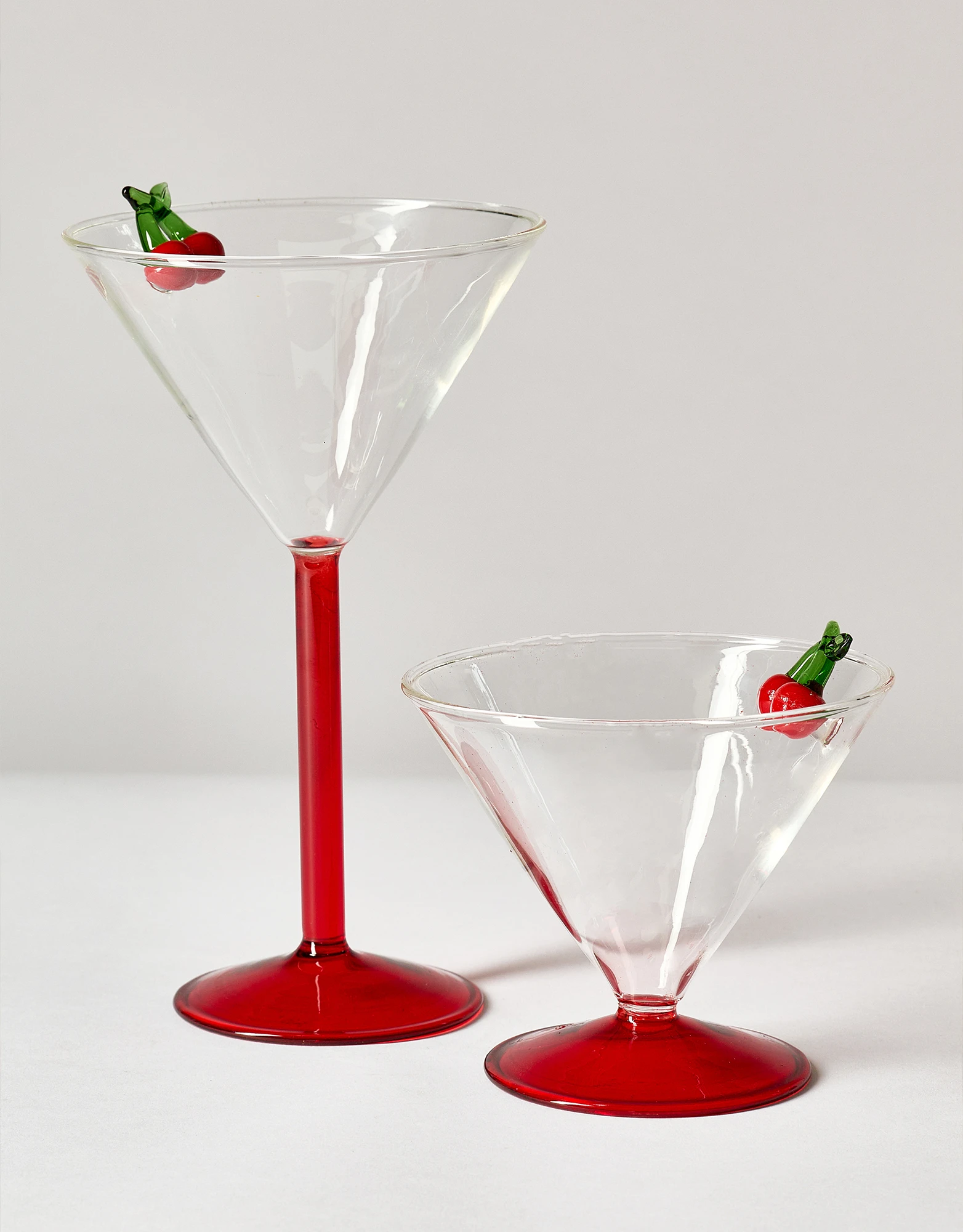 Fruit Accent Martini Glass Set