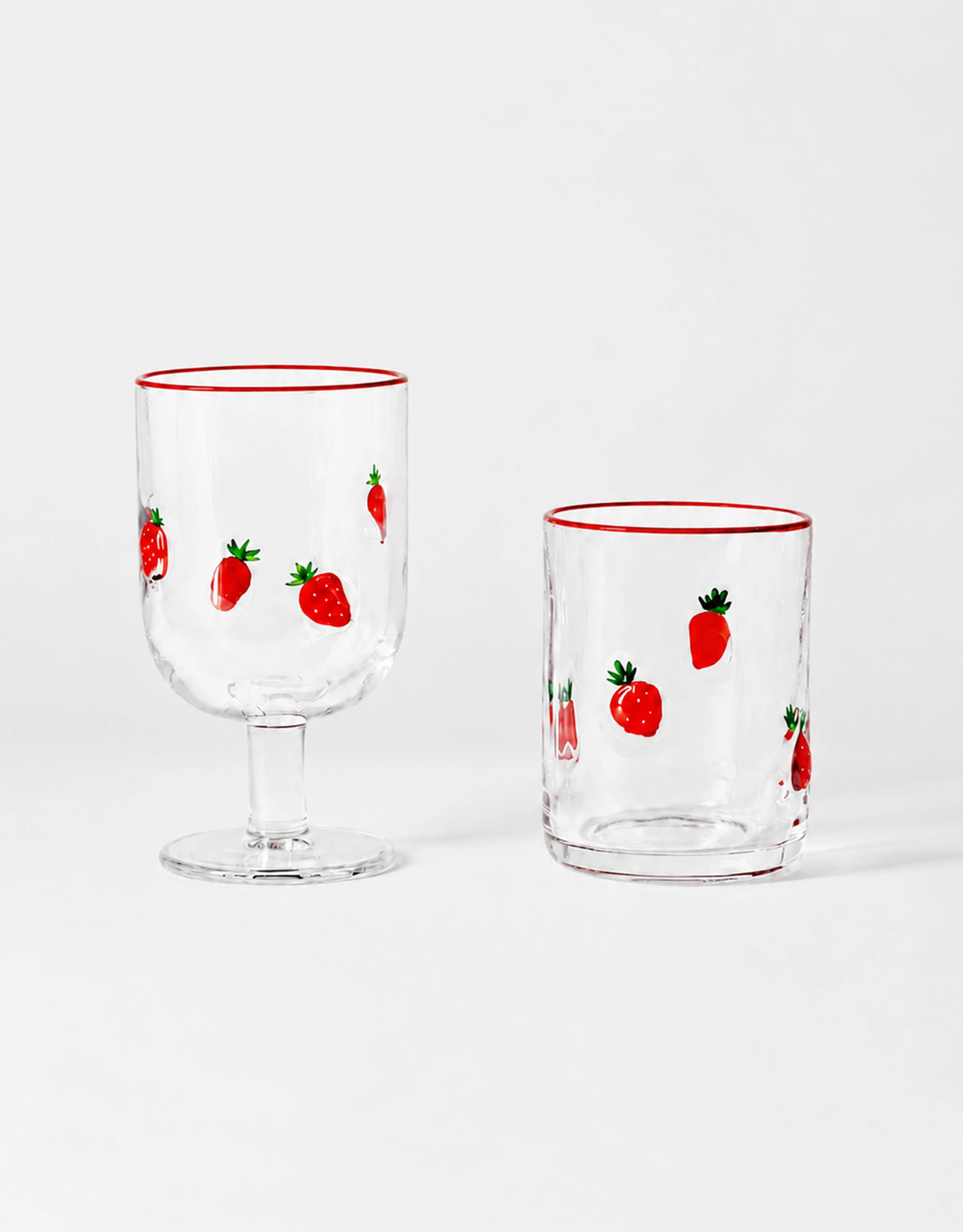 Hand-Painted Drinkware Set