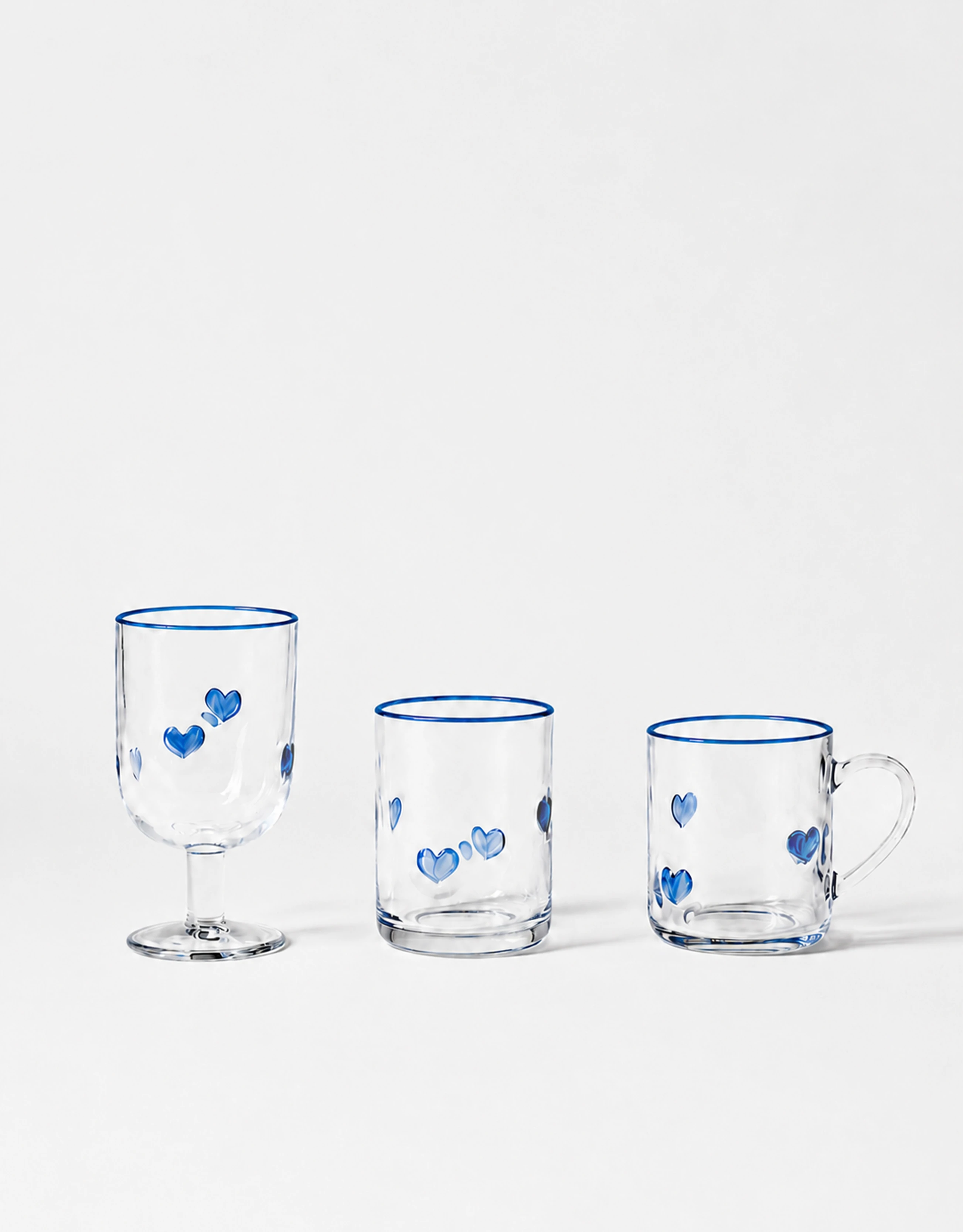 Hand-Painted Drinkware Set