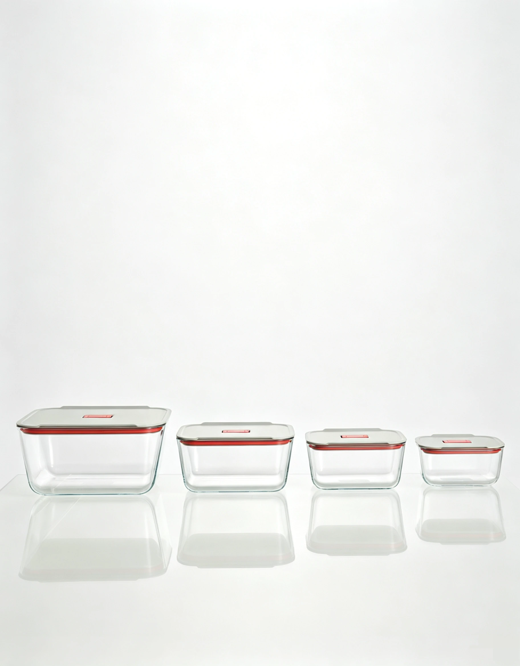 RECT. Glass Food Containers