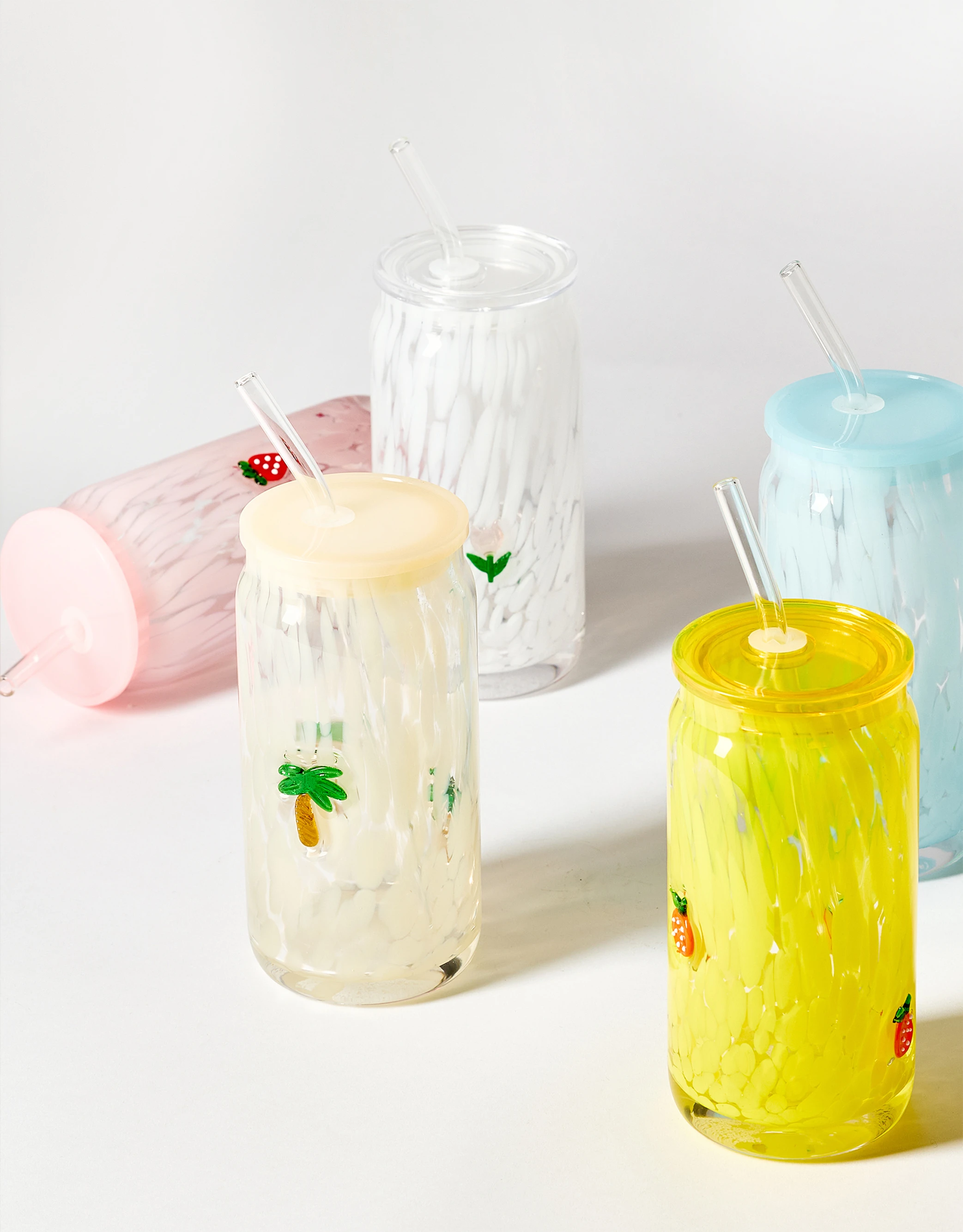 Icon Juice Confetti Can-Style Glass