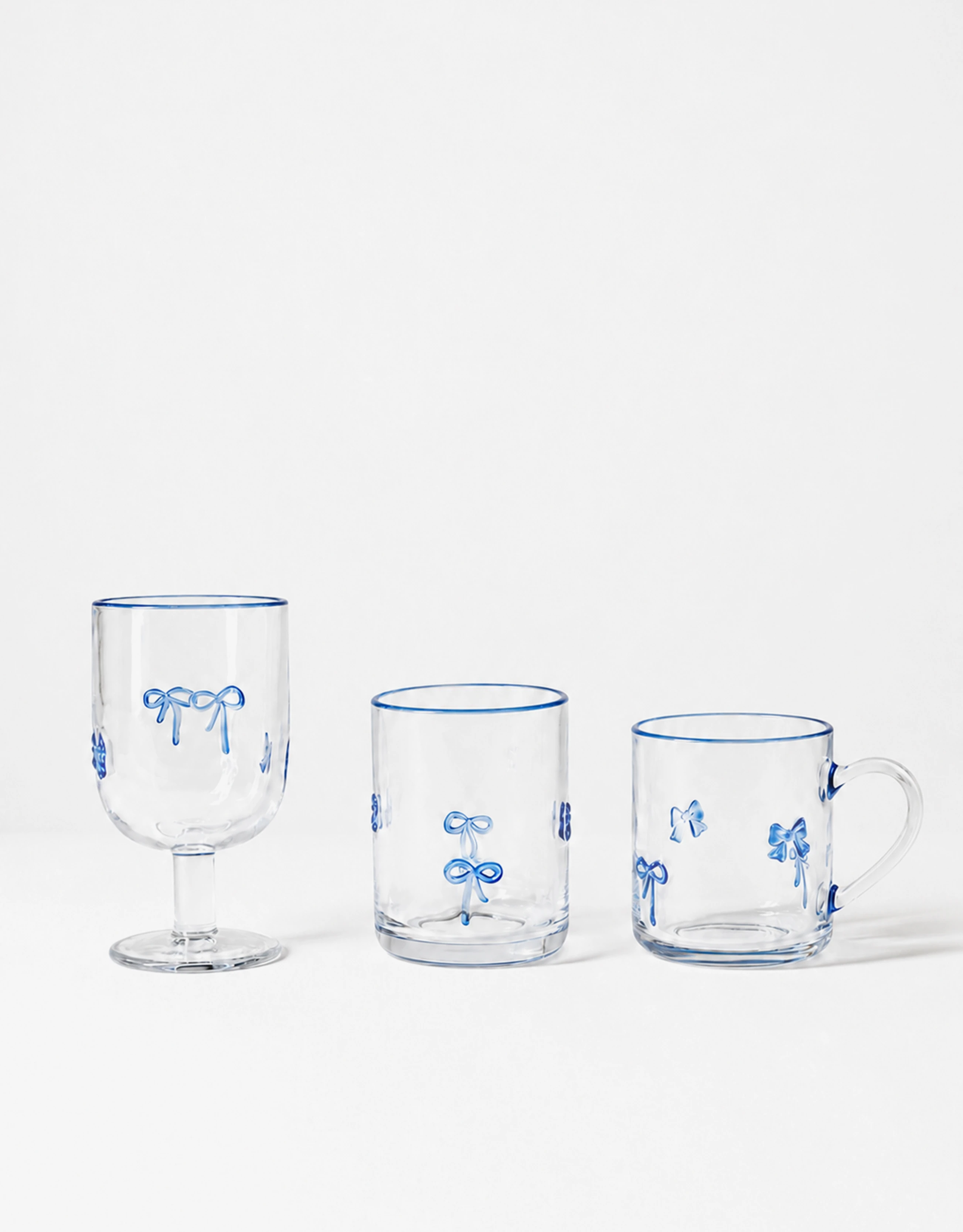 Hand-Painted Drinkware Set