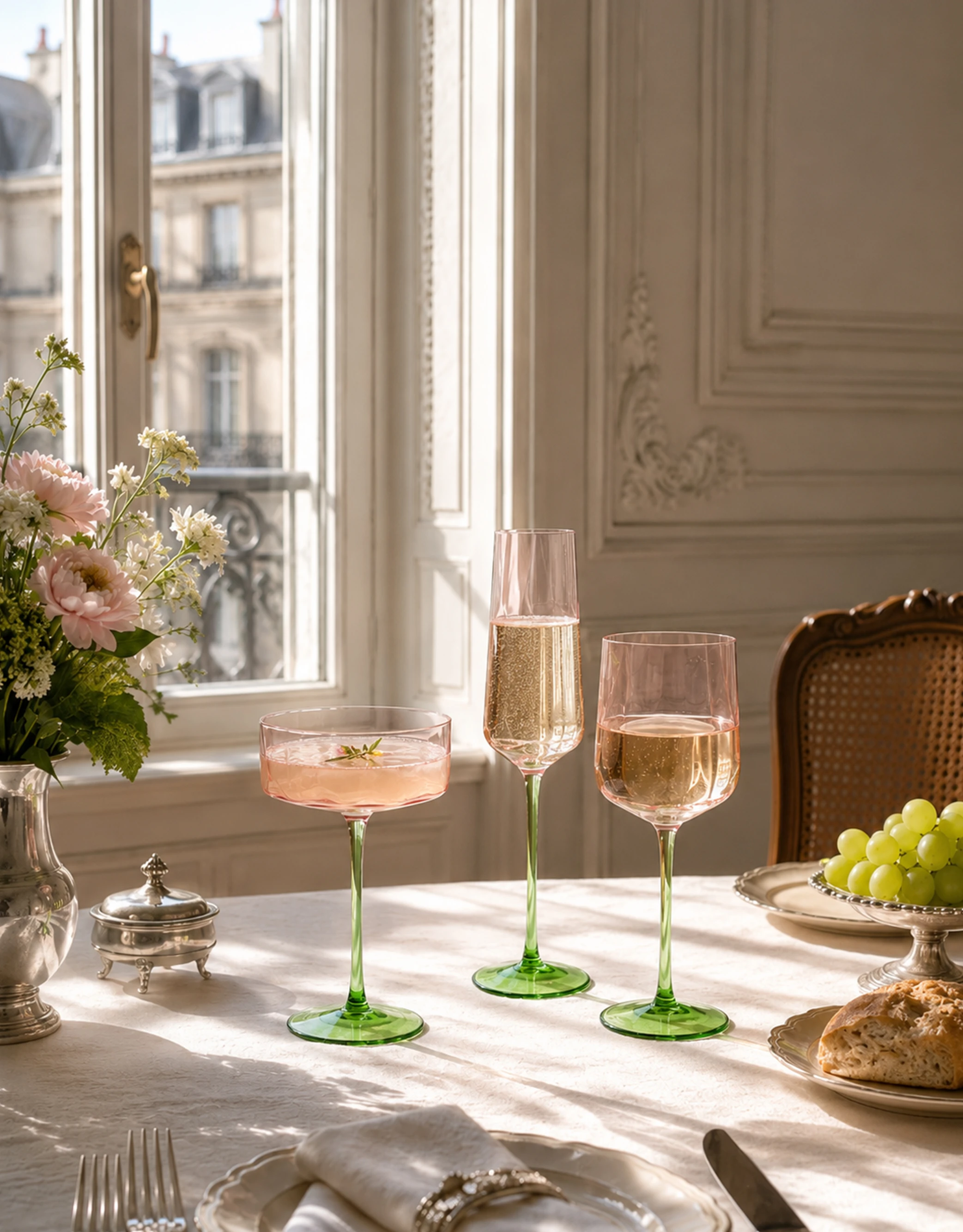 Two-Tone Glass Drinkware Set