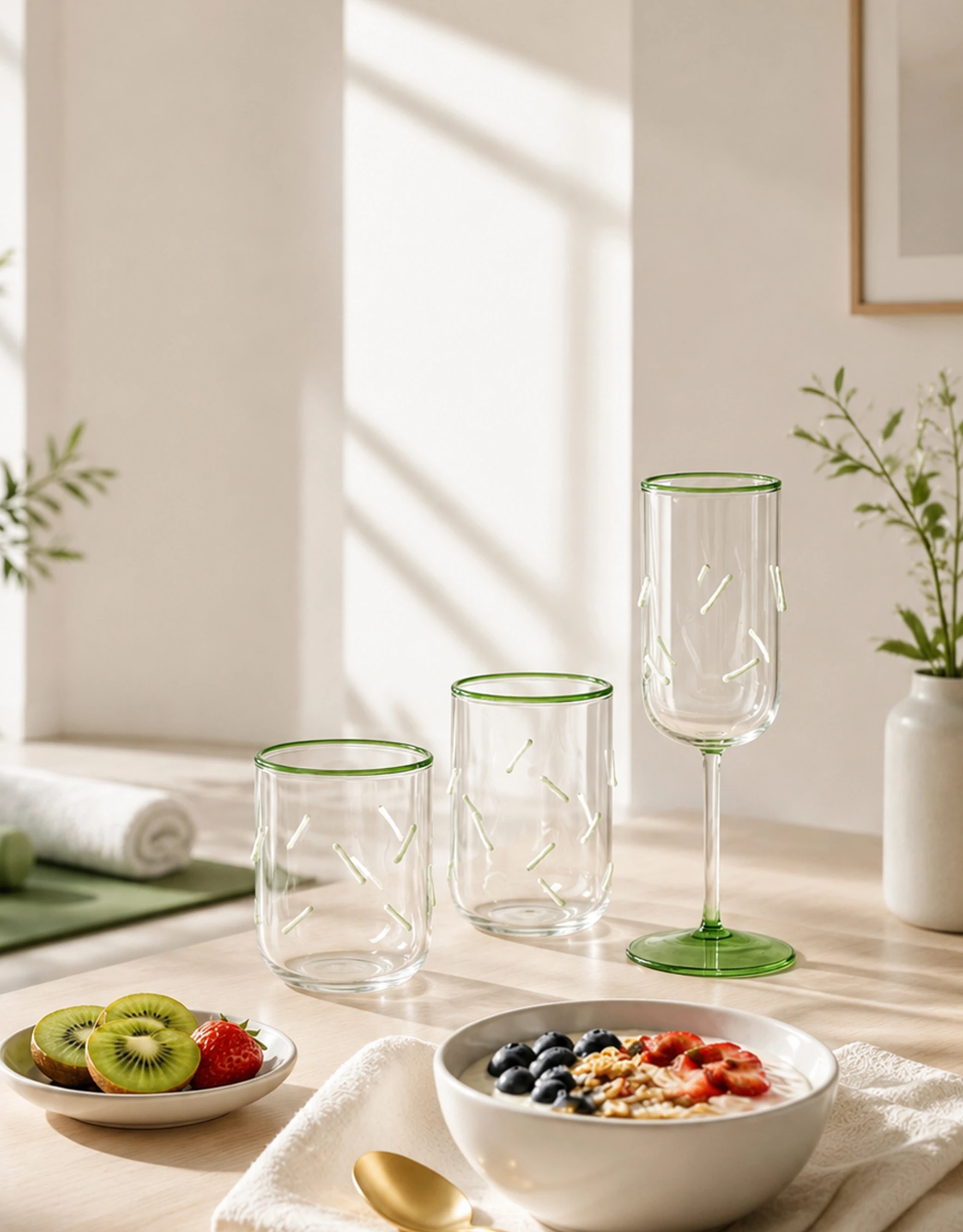 3D Confetti Drinkware Set
