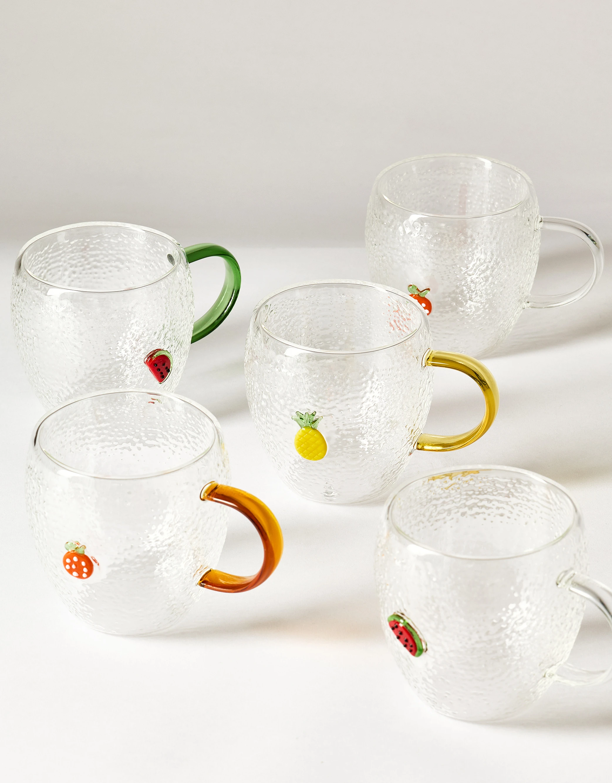 Hammered High Borosilicate Glass Mug