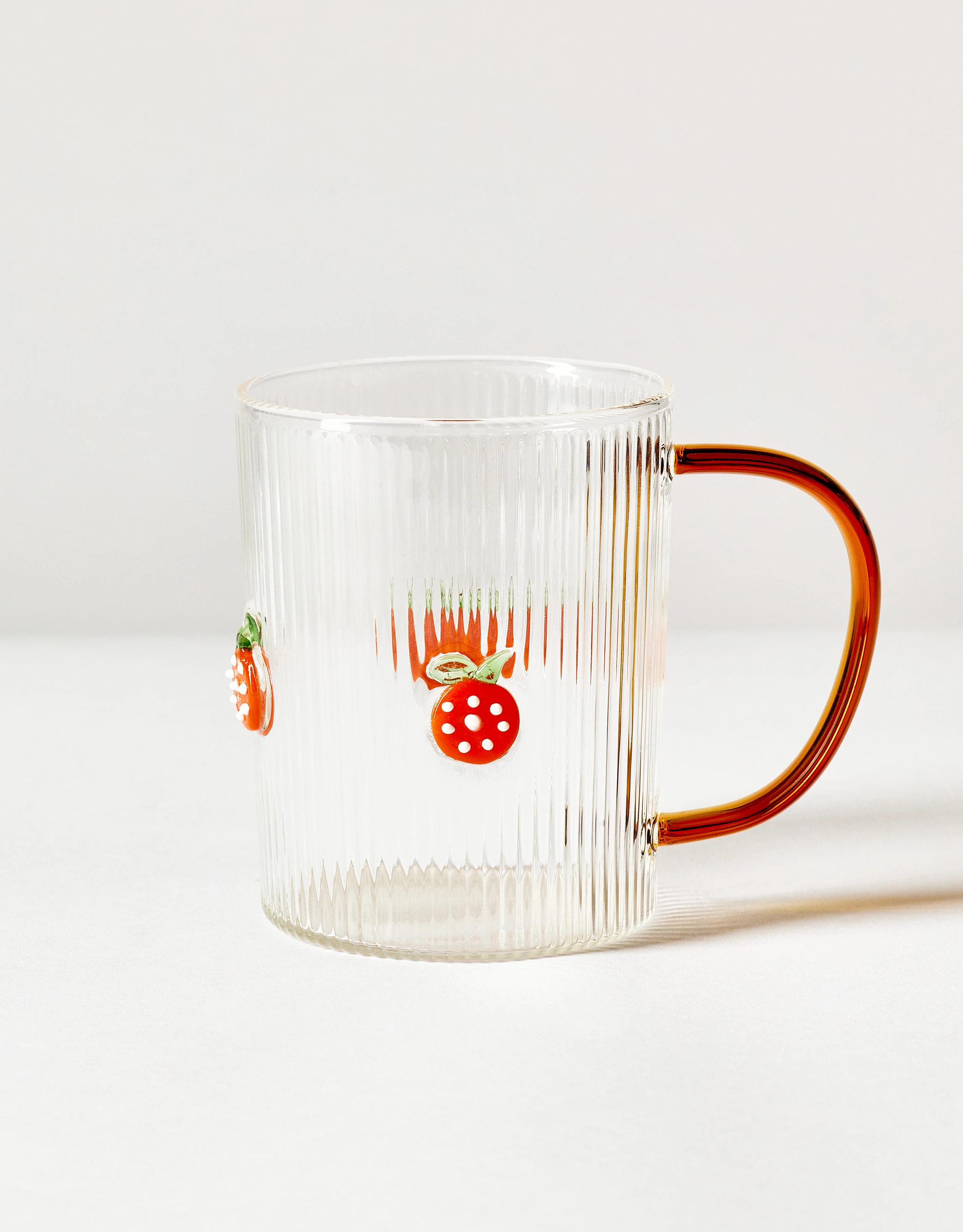 Ribbed High Borosilicate Glass Mug