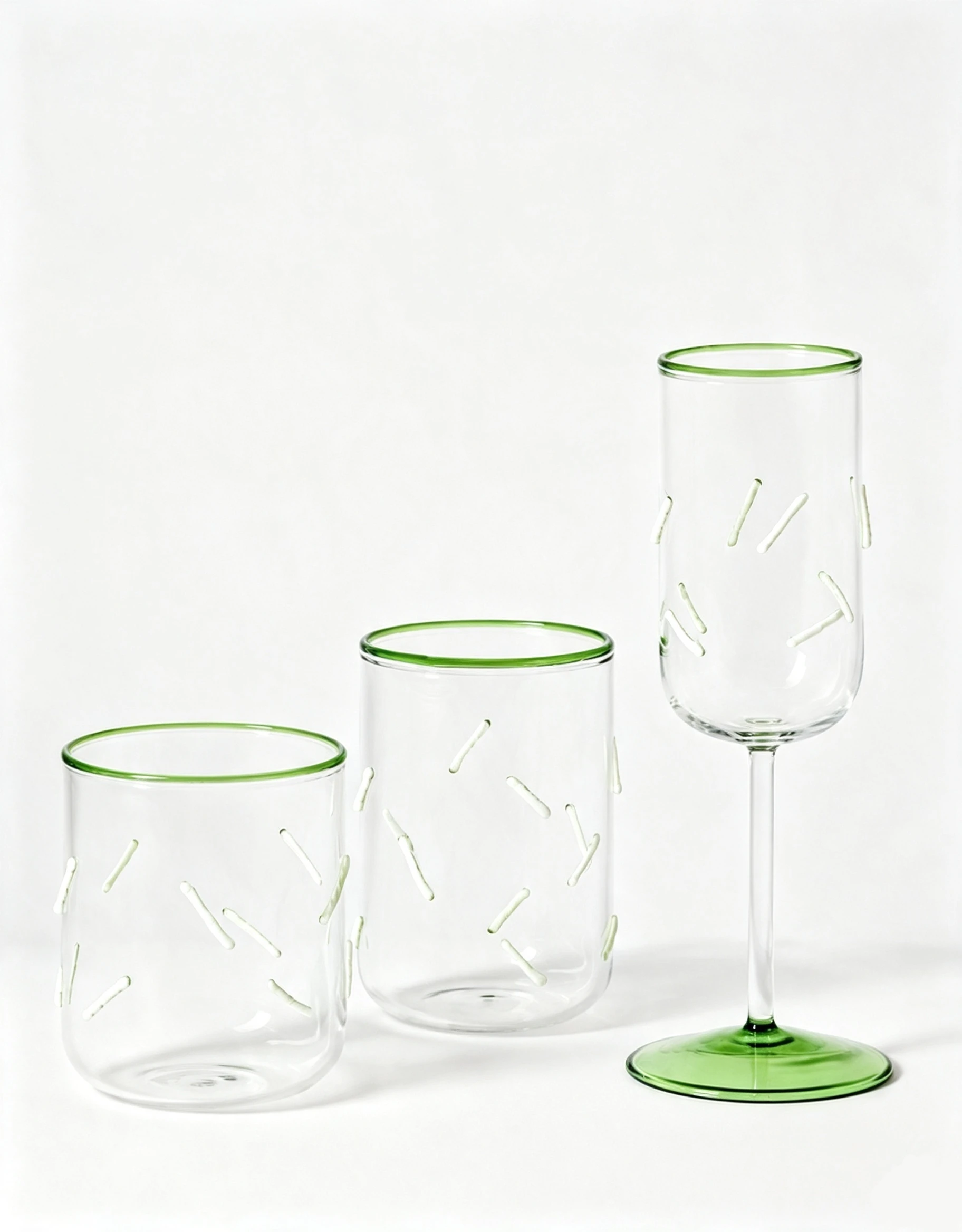 3D Confetti Drinkware Set
