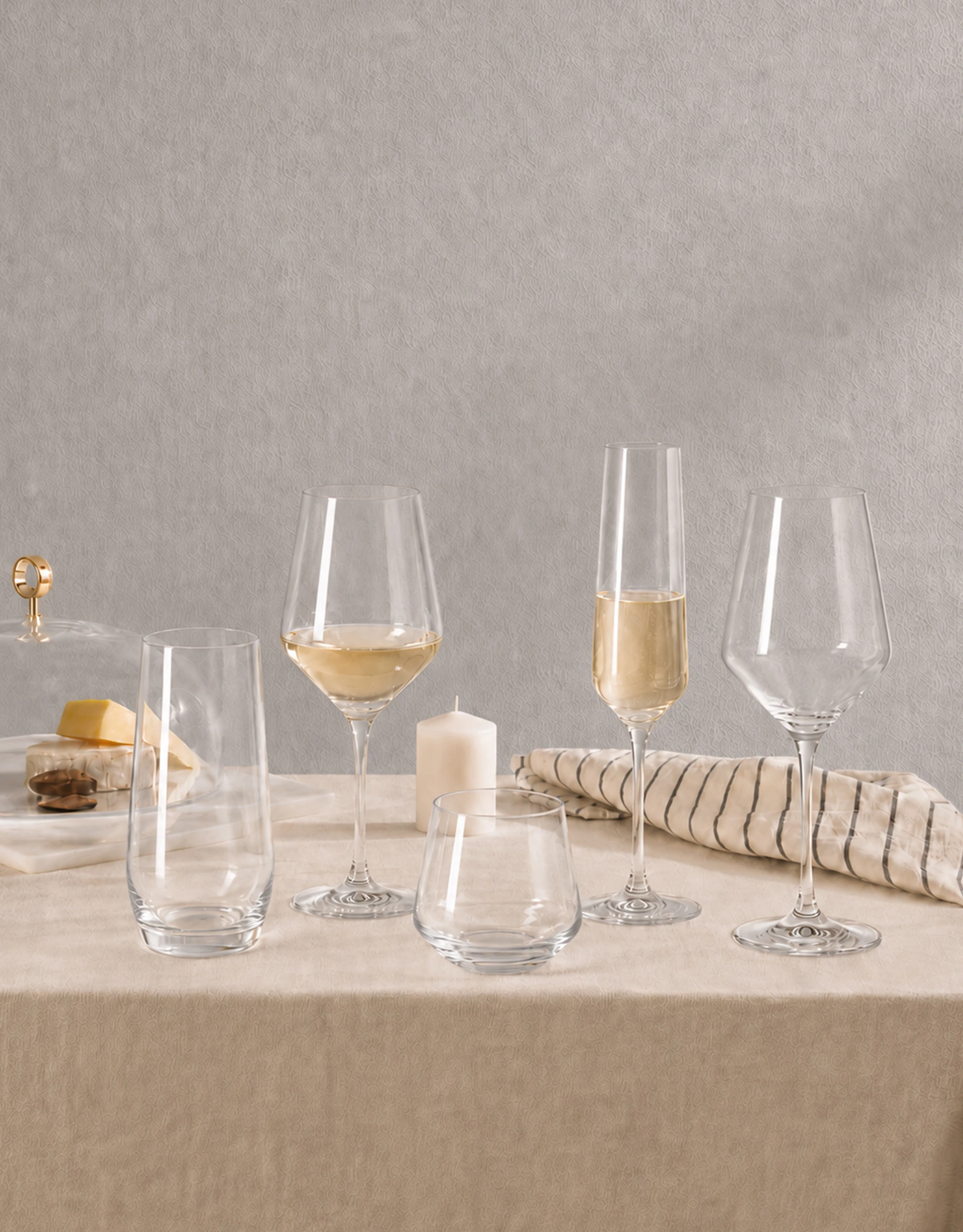 Crystal Glass Drinkware Set
