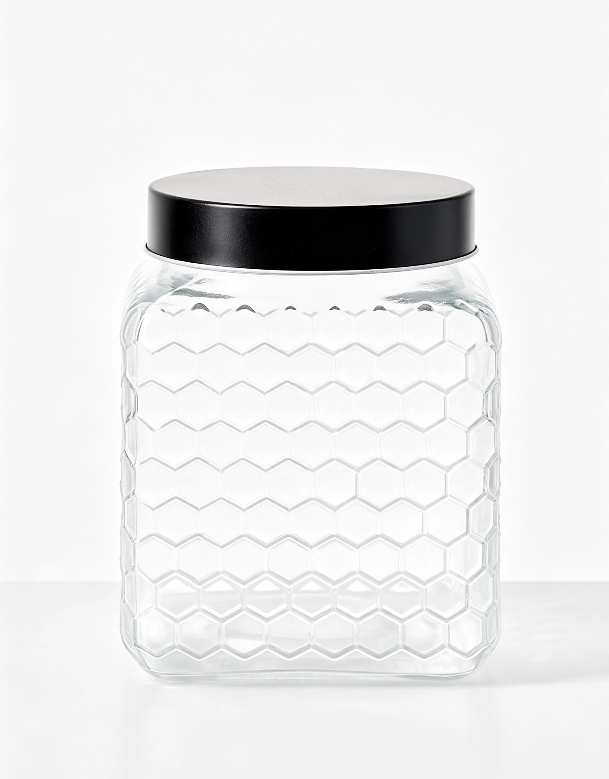 Embossed Glass Canisters