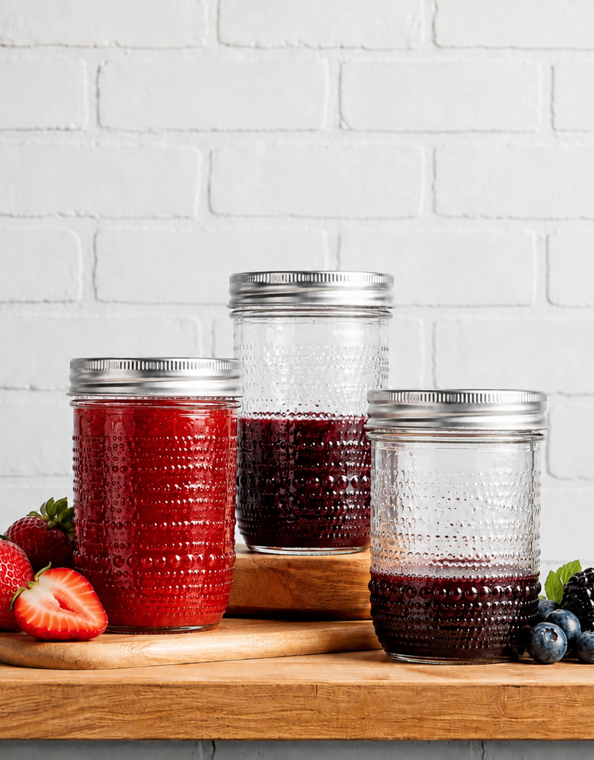 Embossed Canning Jars